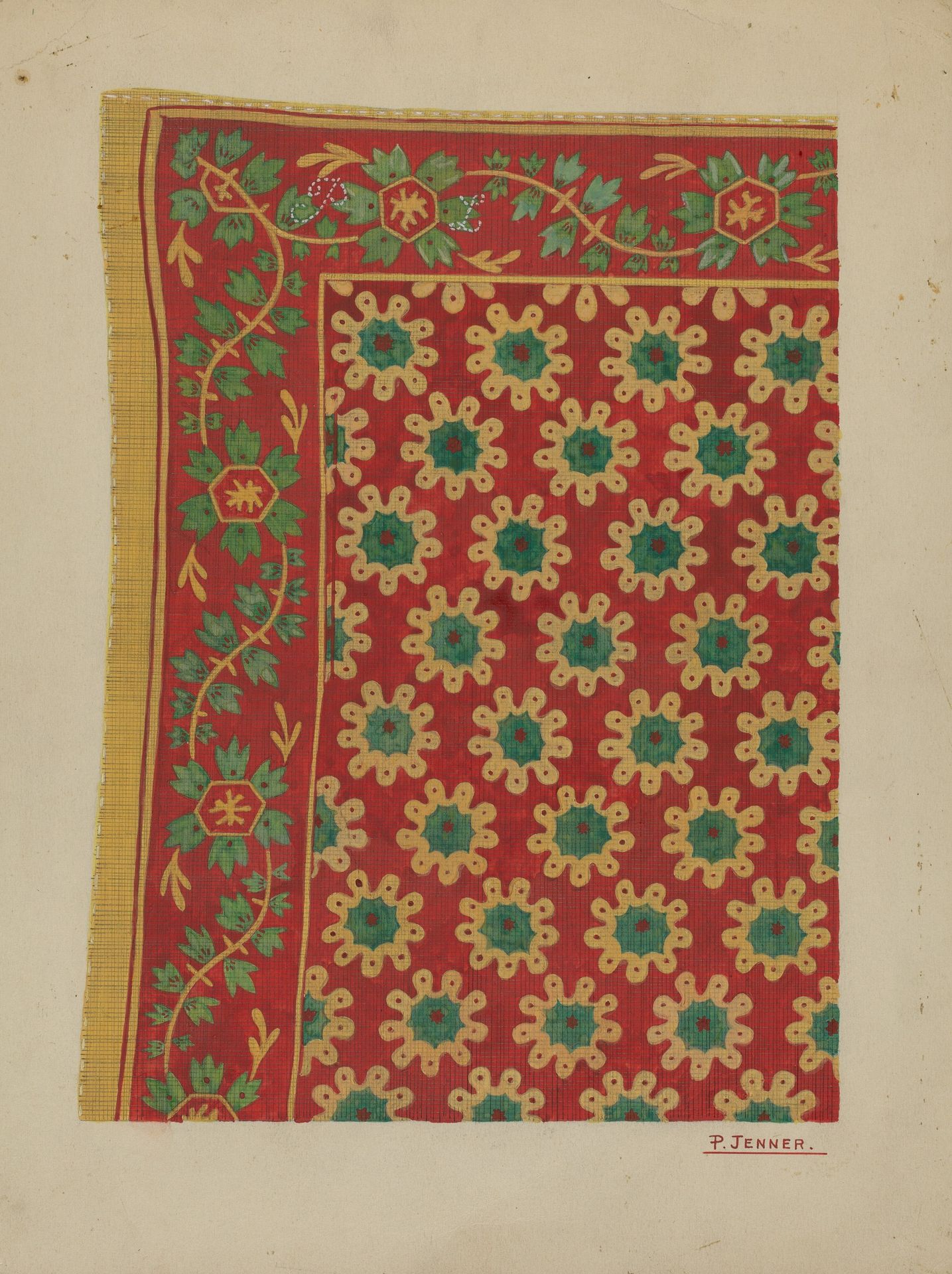 Man's Linen Kerchief by Percival Jenner