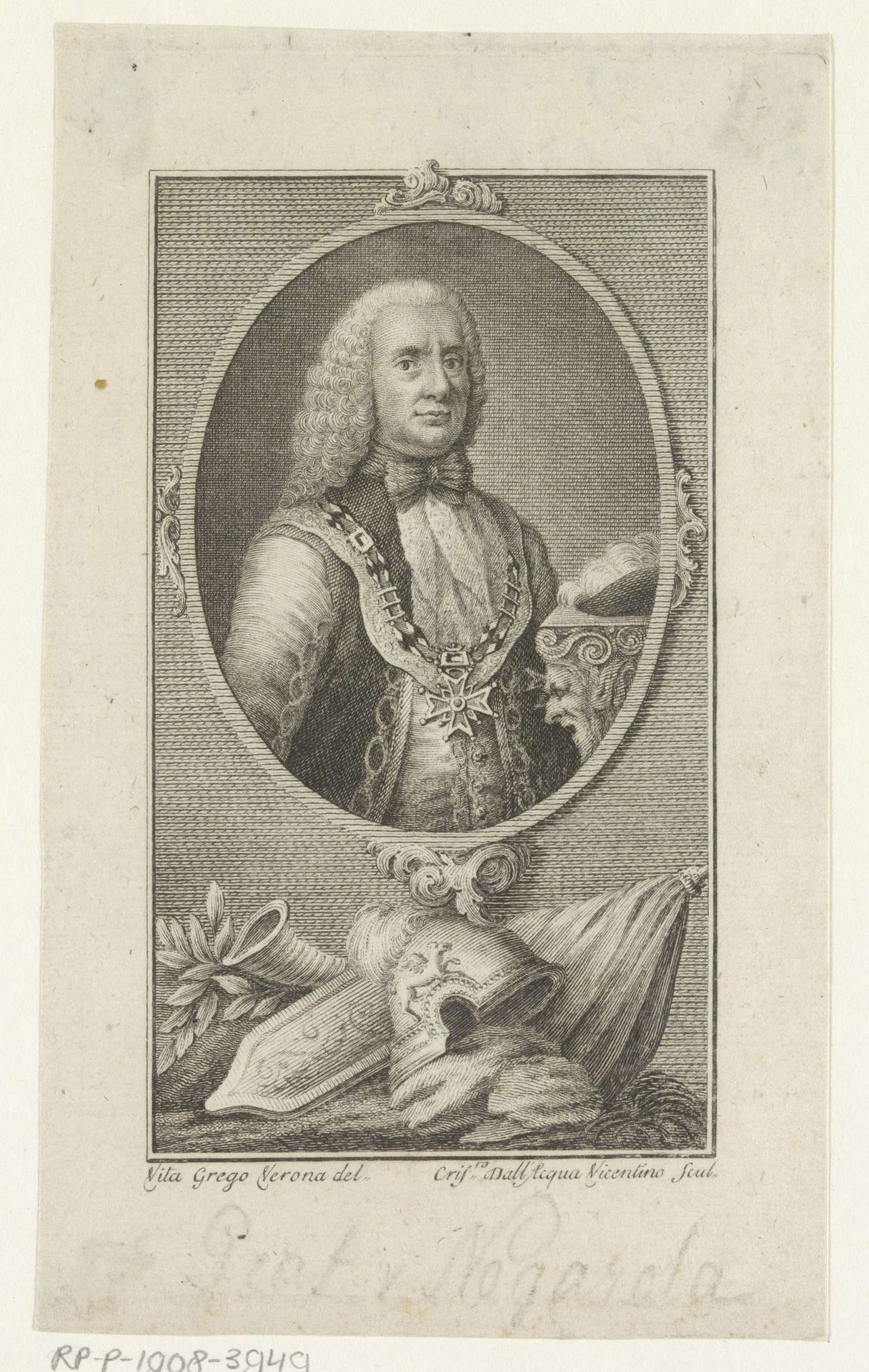 Portret van Francesco Nogarole by Cristoforo dall' Acqua