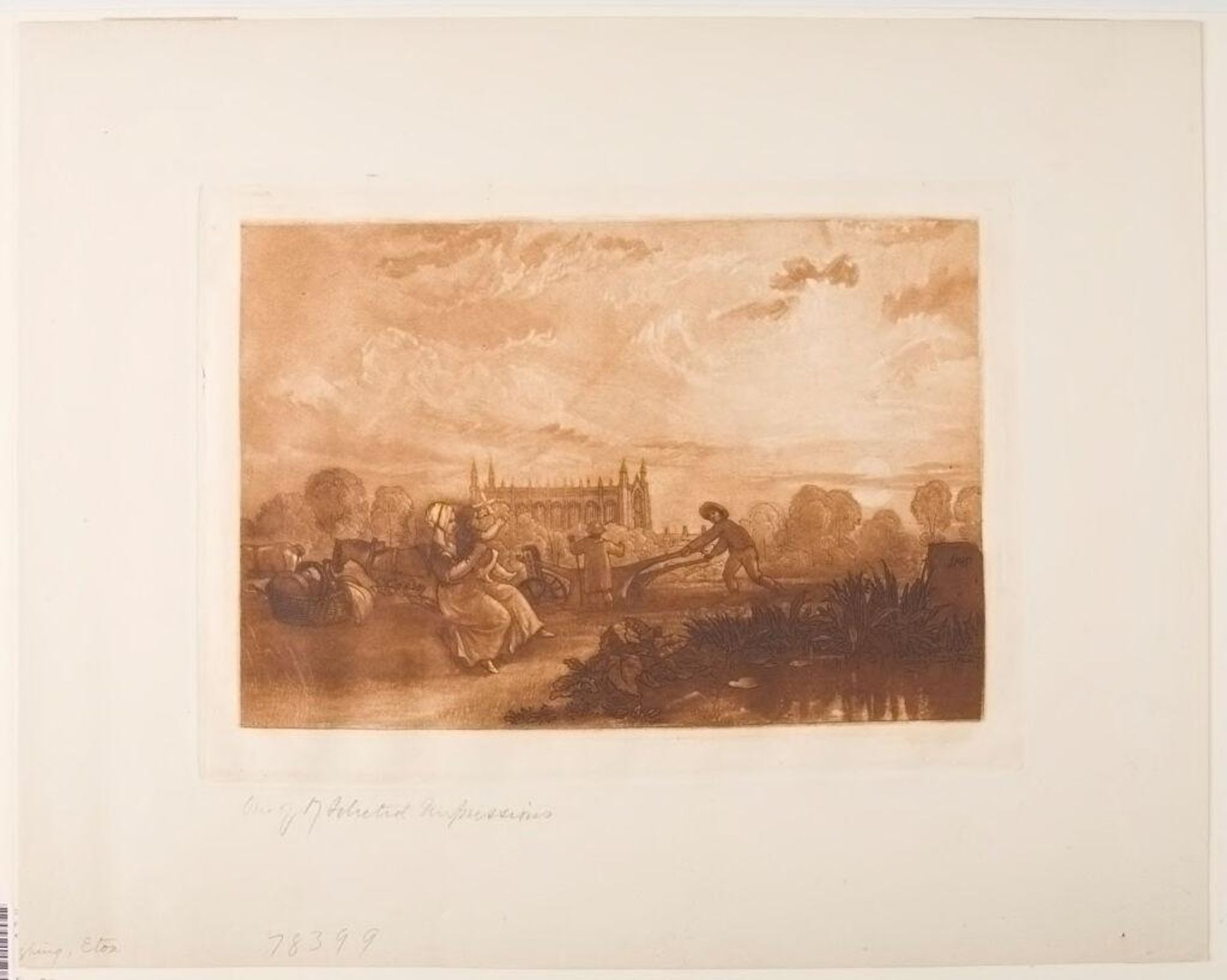 Ploughing, Eton by Joseph Mallord William Turner