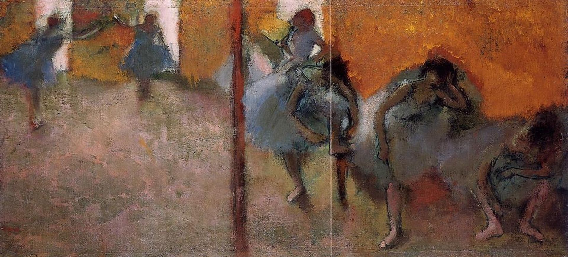 Dancers in a Studio by Edgar Degas