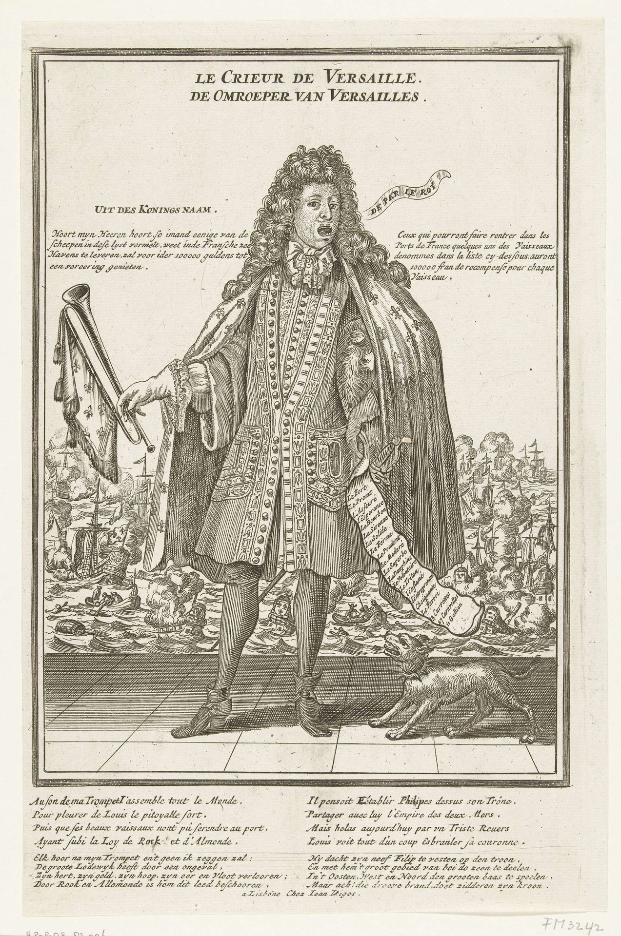 De Omroeper van Versailles, 1702 by Anonymous