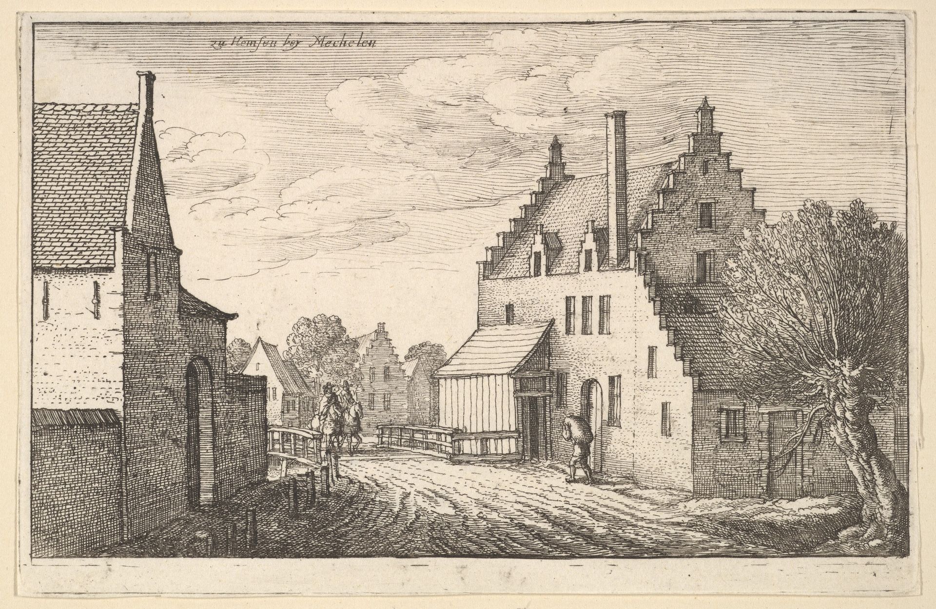 Mechelen (Mechlin) by Wenceslaus Hollar