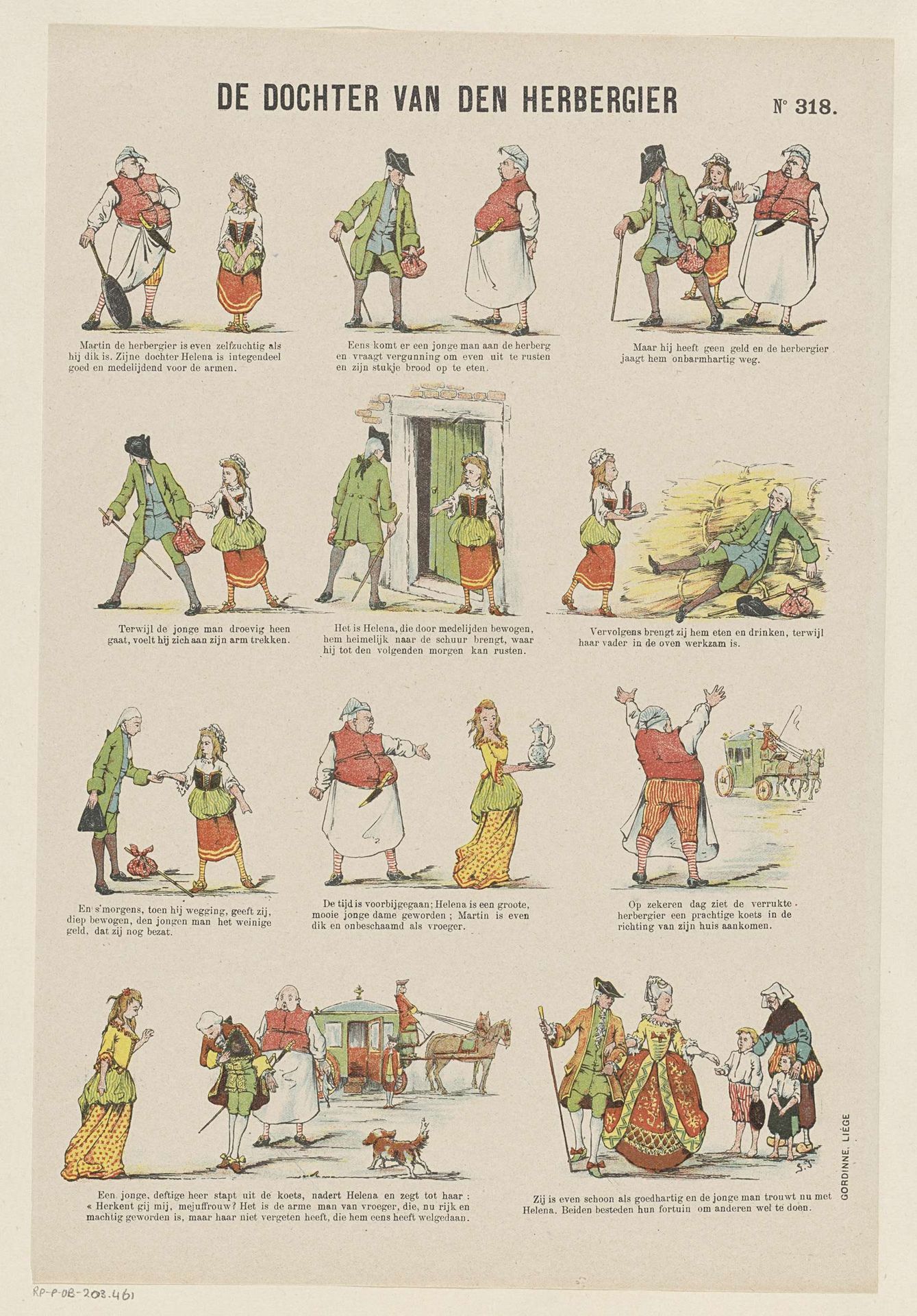 De dochter van den herbergier by Monogrammist G.J.