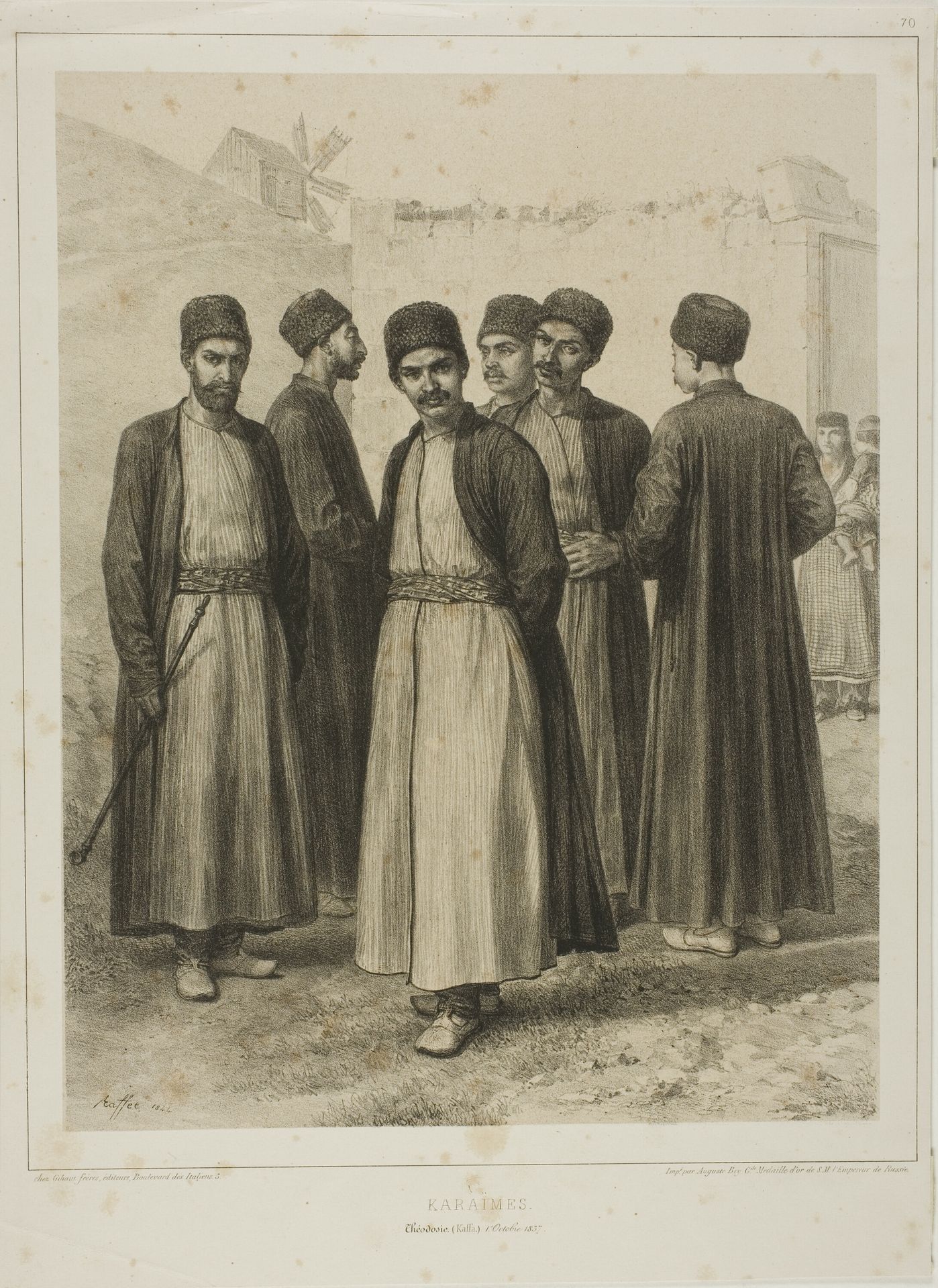 Karaimes, Théodosie, Kaffa, 1 Octobre 1837 by Auguste Raffet