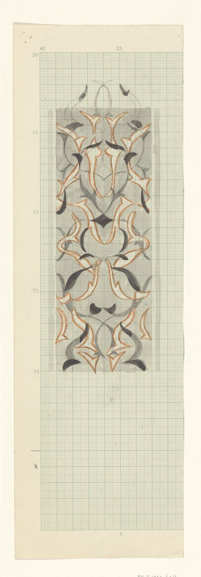 Decoratief ontwerp by Carel Adolph Lion Cachet