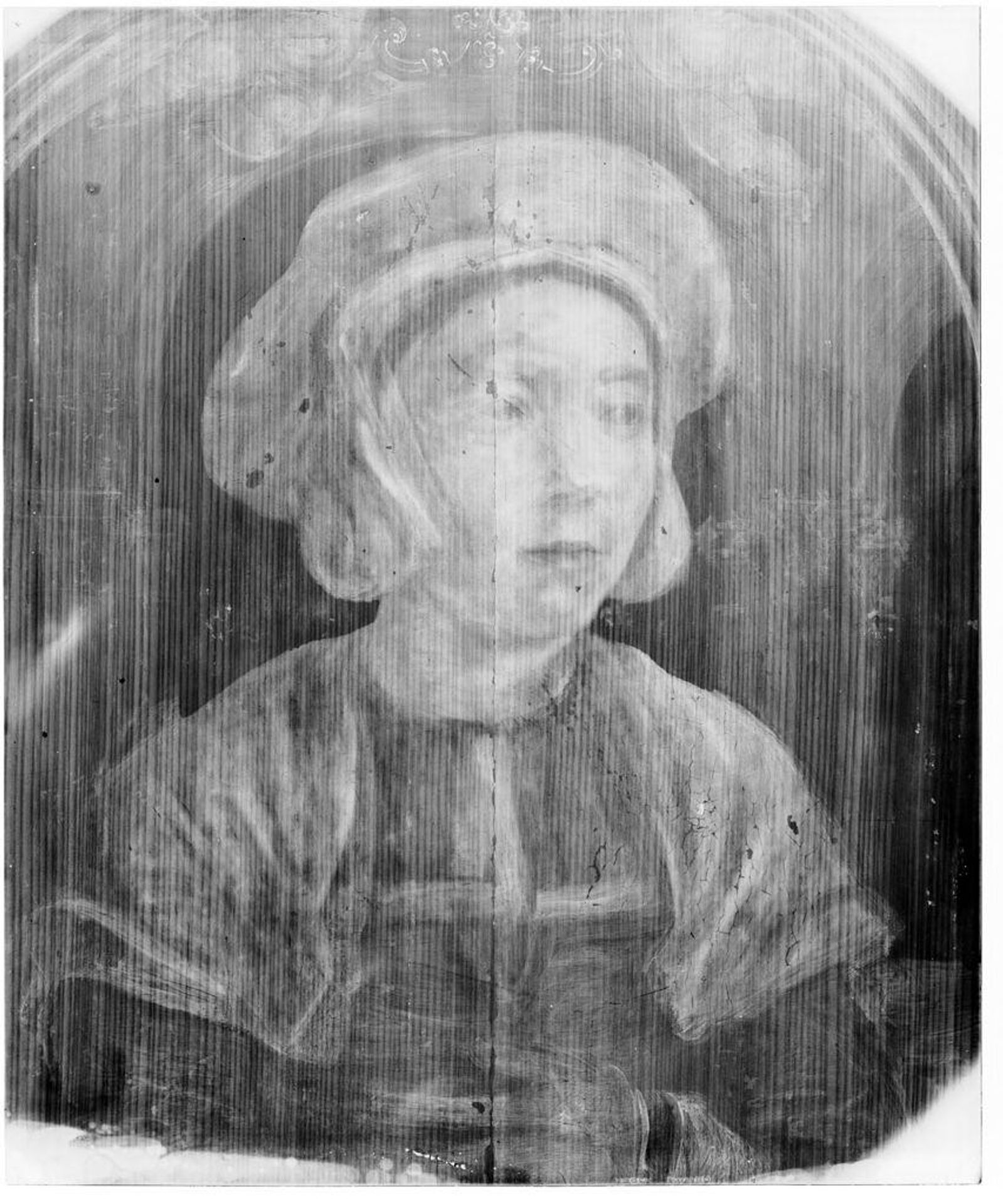 X-radiograph(s) of "1) Man; 2) Woman" by Artist of original: Hans Holbein the Younger