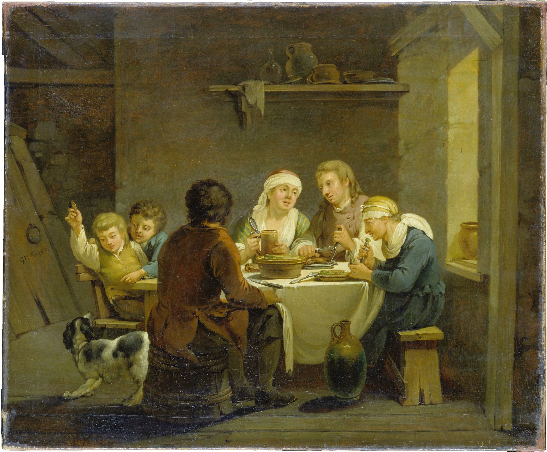 A Family at Table by Georg Melchior Kraus