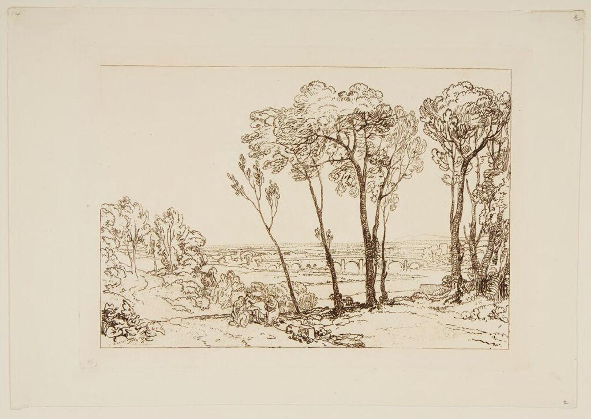 Bridge in Middle Distance by Joseph Mallord William Turner