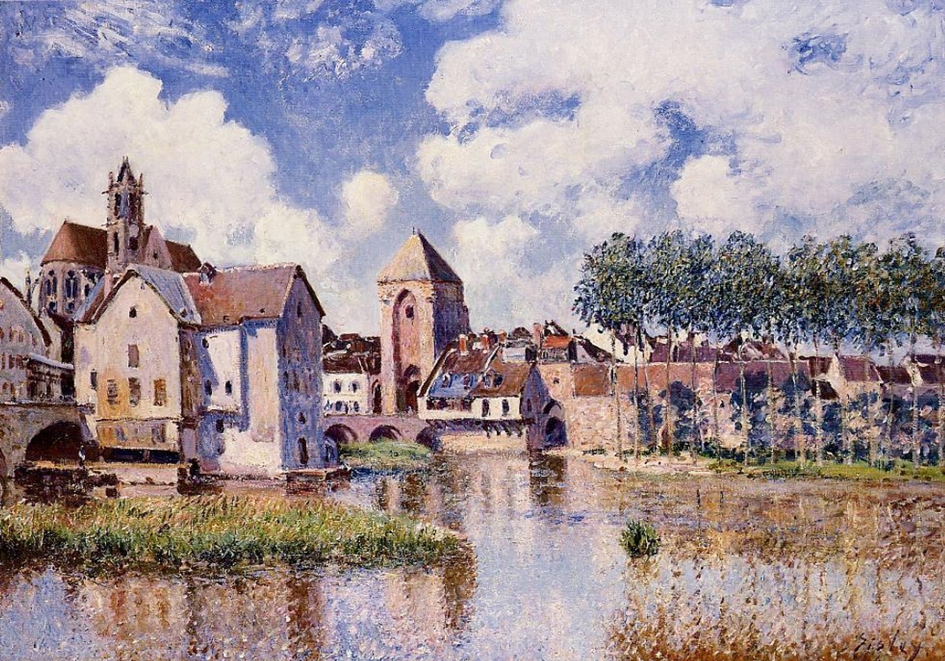 Moret sur Loing the Porte de Bourgogne - Alfred Sisley | Artera