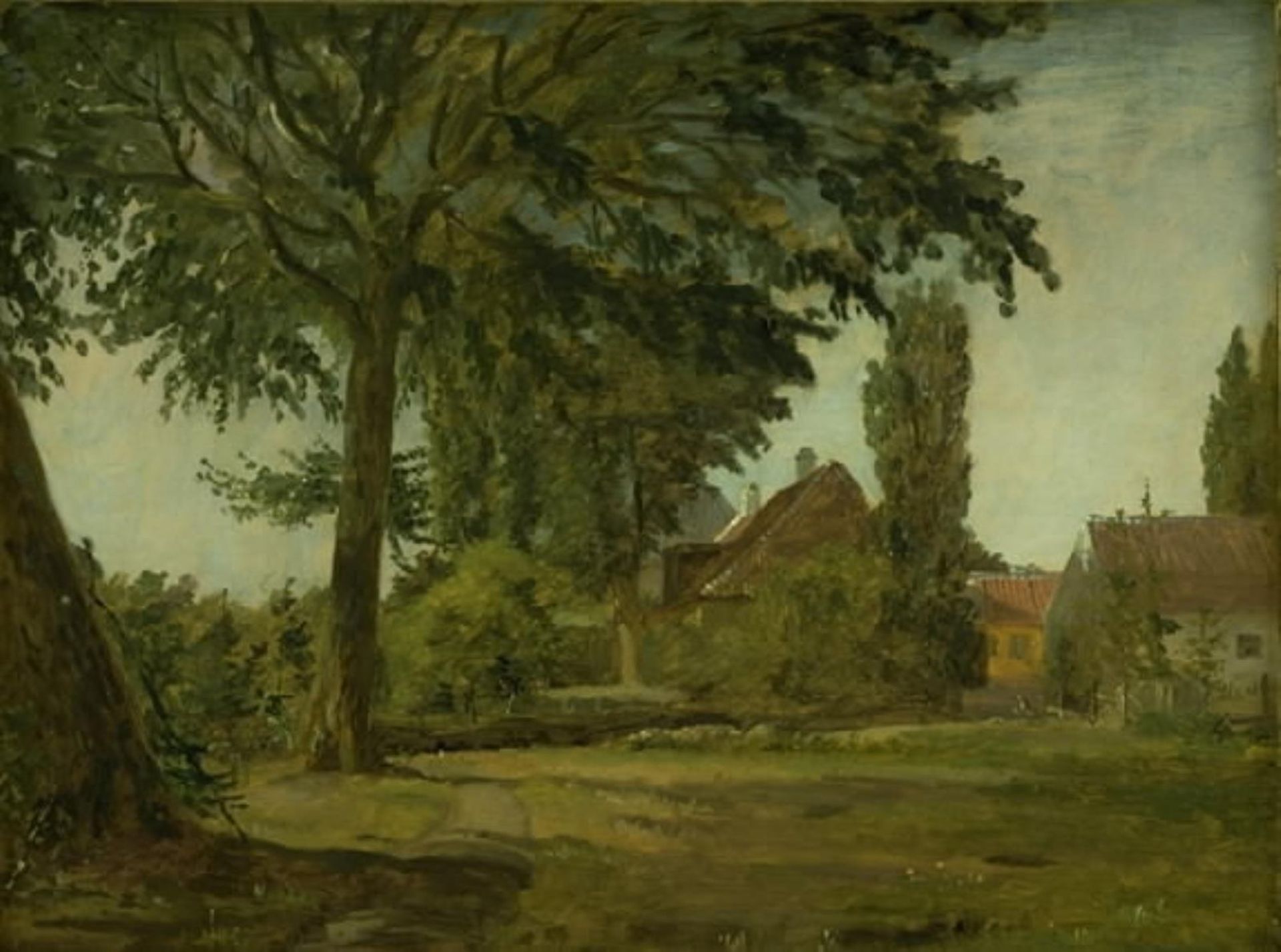 View of Falkonerallé outside Copenhagen by Christen Købke