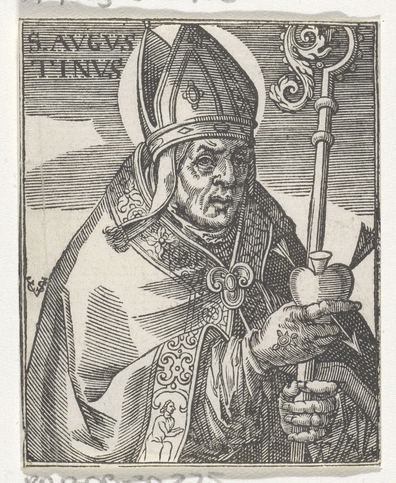 Heilige Augustinus by Christoffel van (II) Sichem