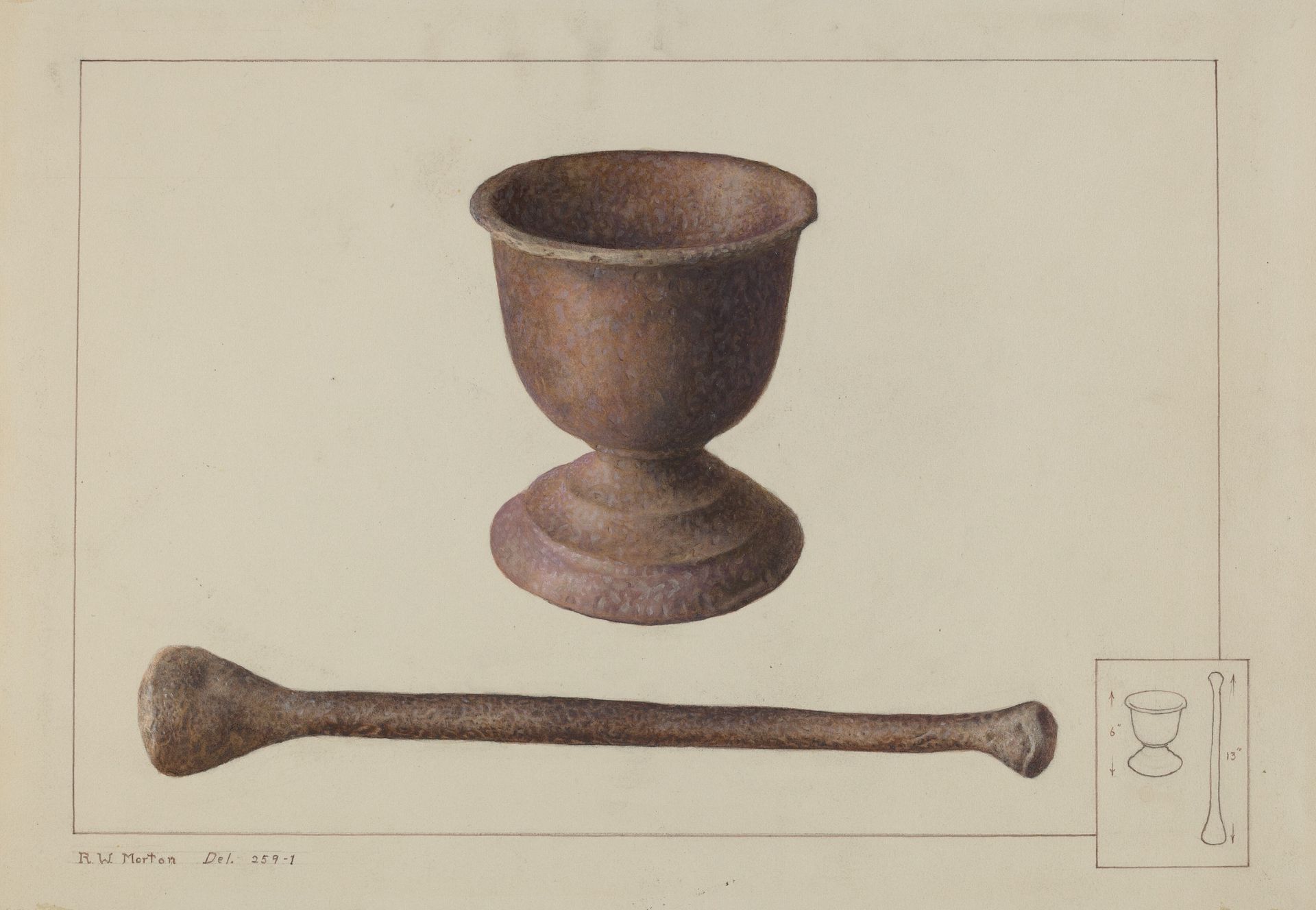 Mortar and Pestle by Ralph Morton