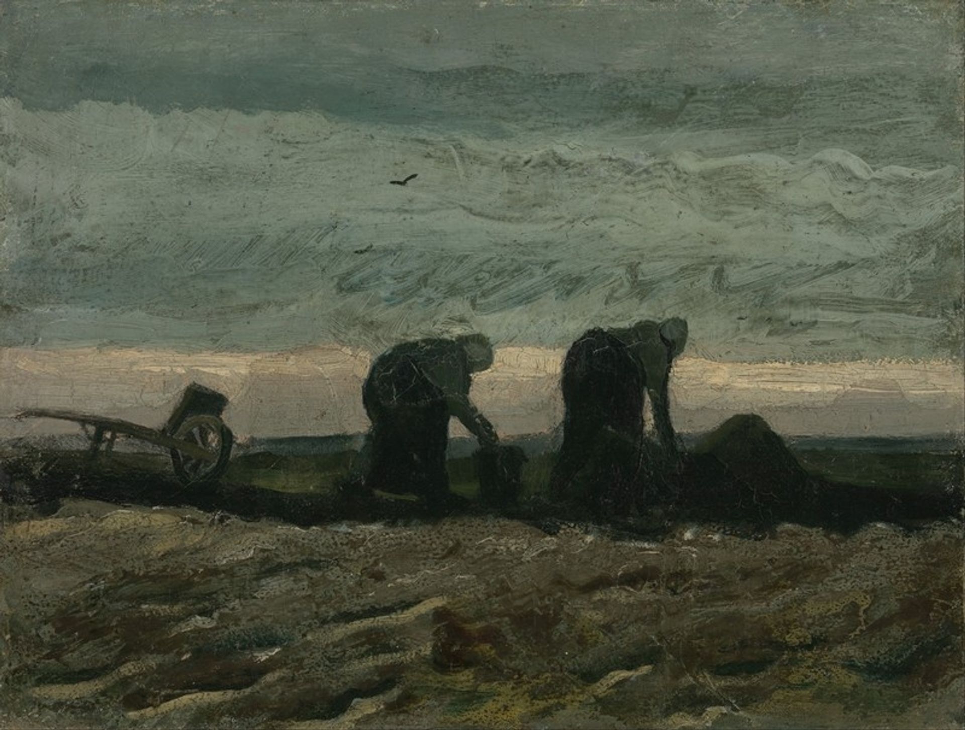 Two women on the heath by Vincent van Gogh