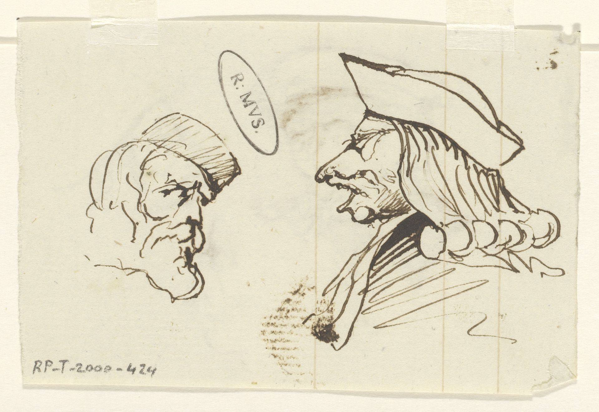 Twee koppen by Johannes Tavenraat