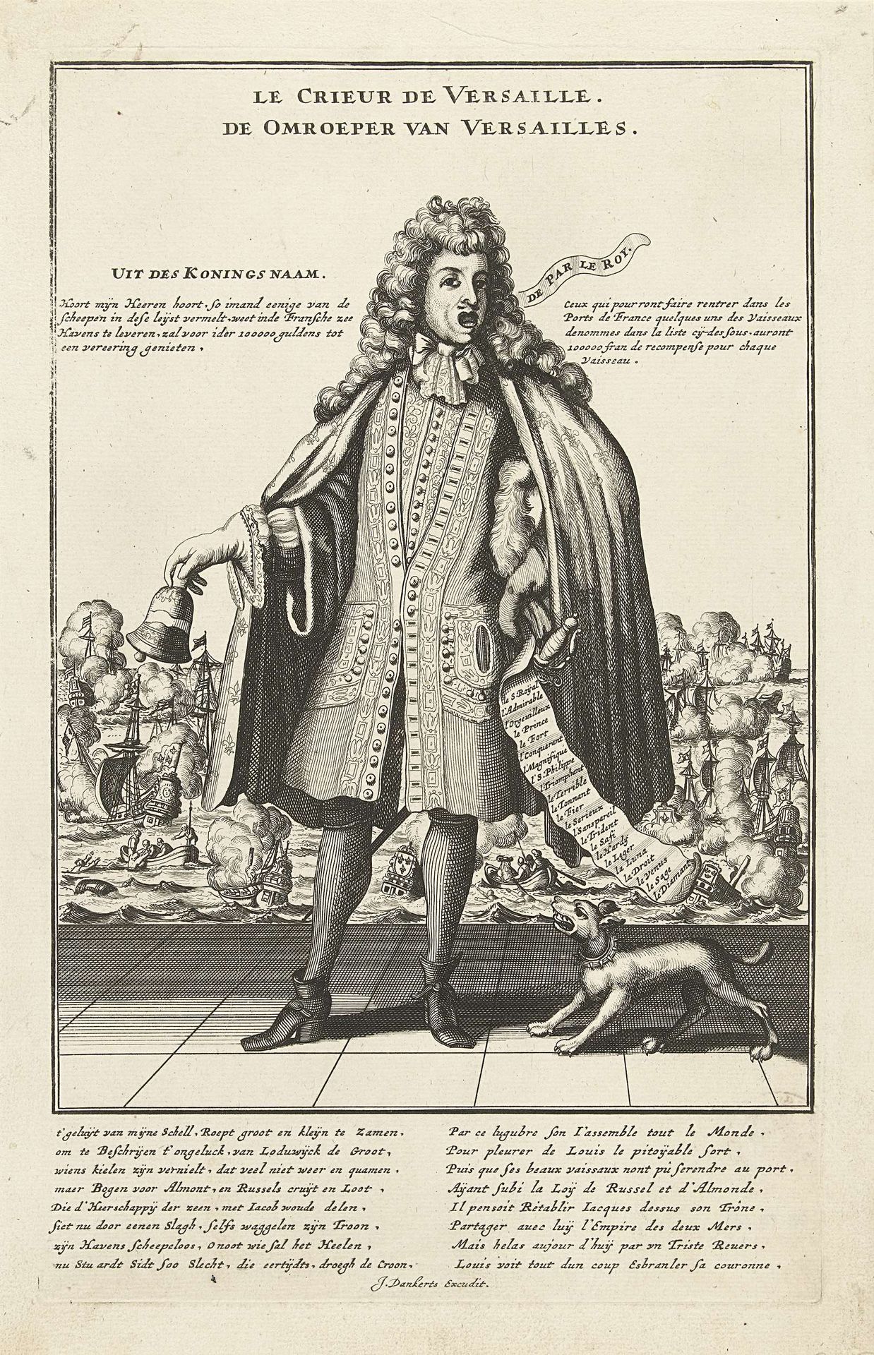 Omroeper van Versailles, 1692 by Anonymous