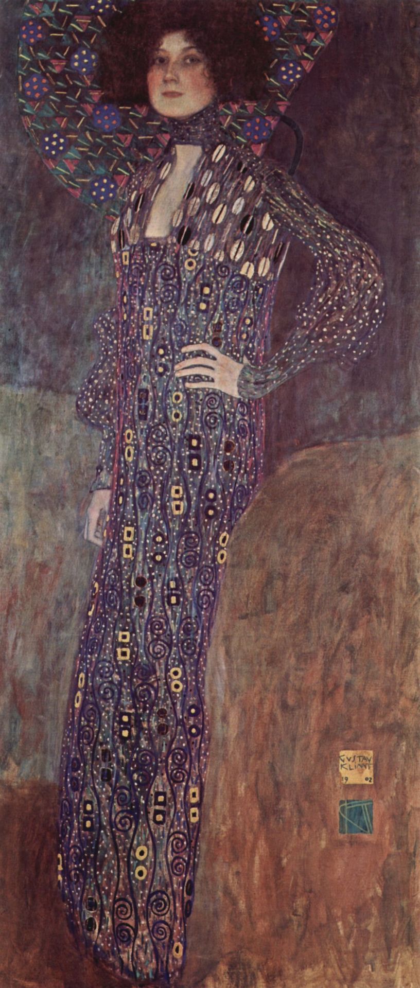 Portrait of Emilie Flöge by Gustav Klimt