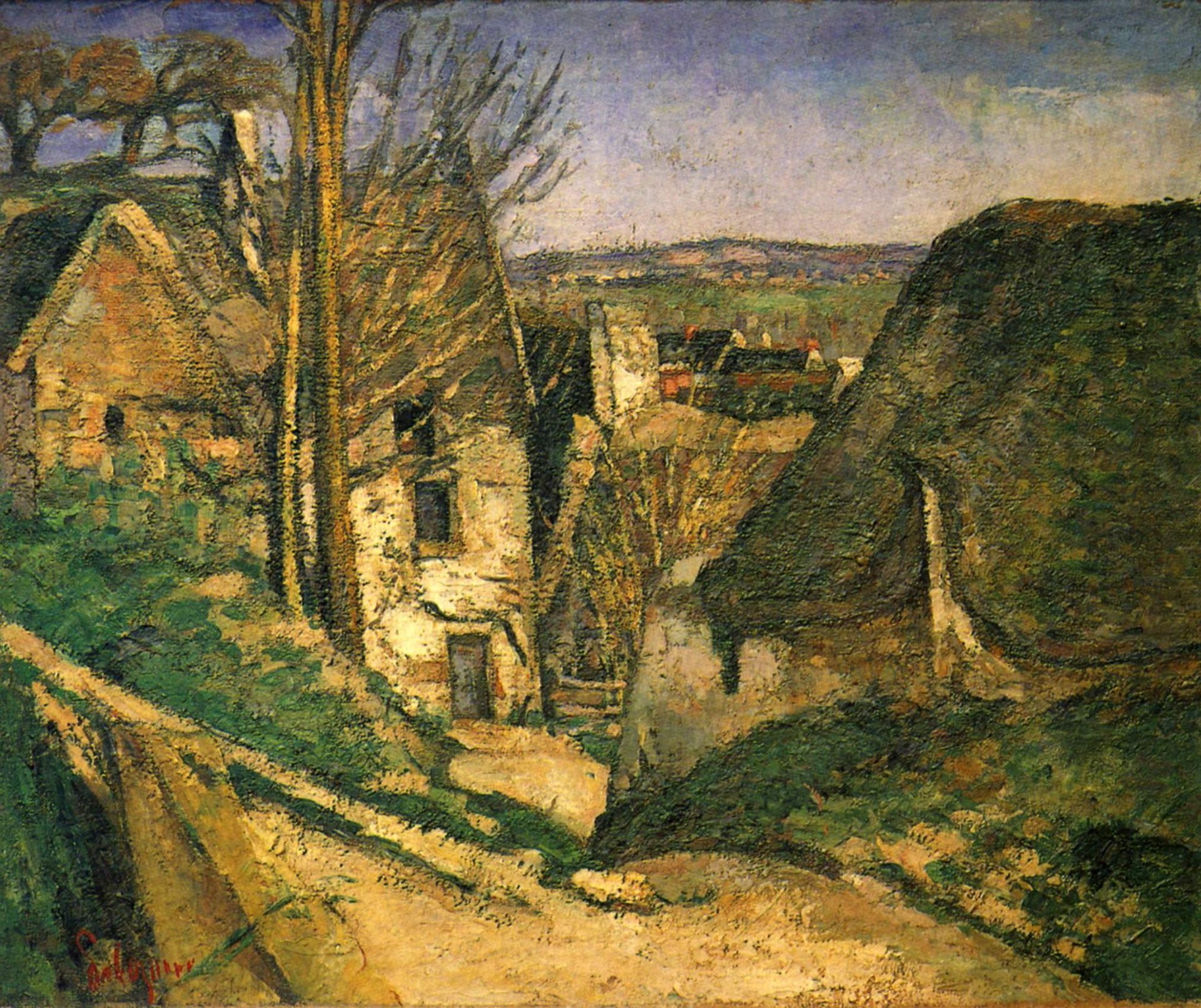 The Hanged Man's House in Auvers (The House of the Suicide) by Paul Cézanne