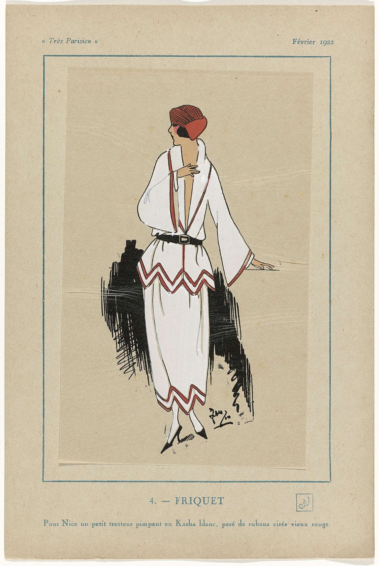 Très Parisien, février 1922: 4.- FRIQUET by G-P. Joumard