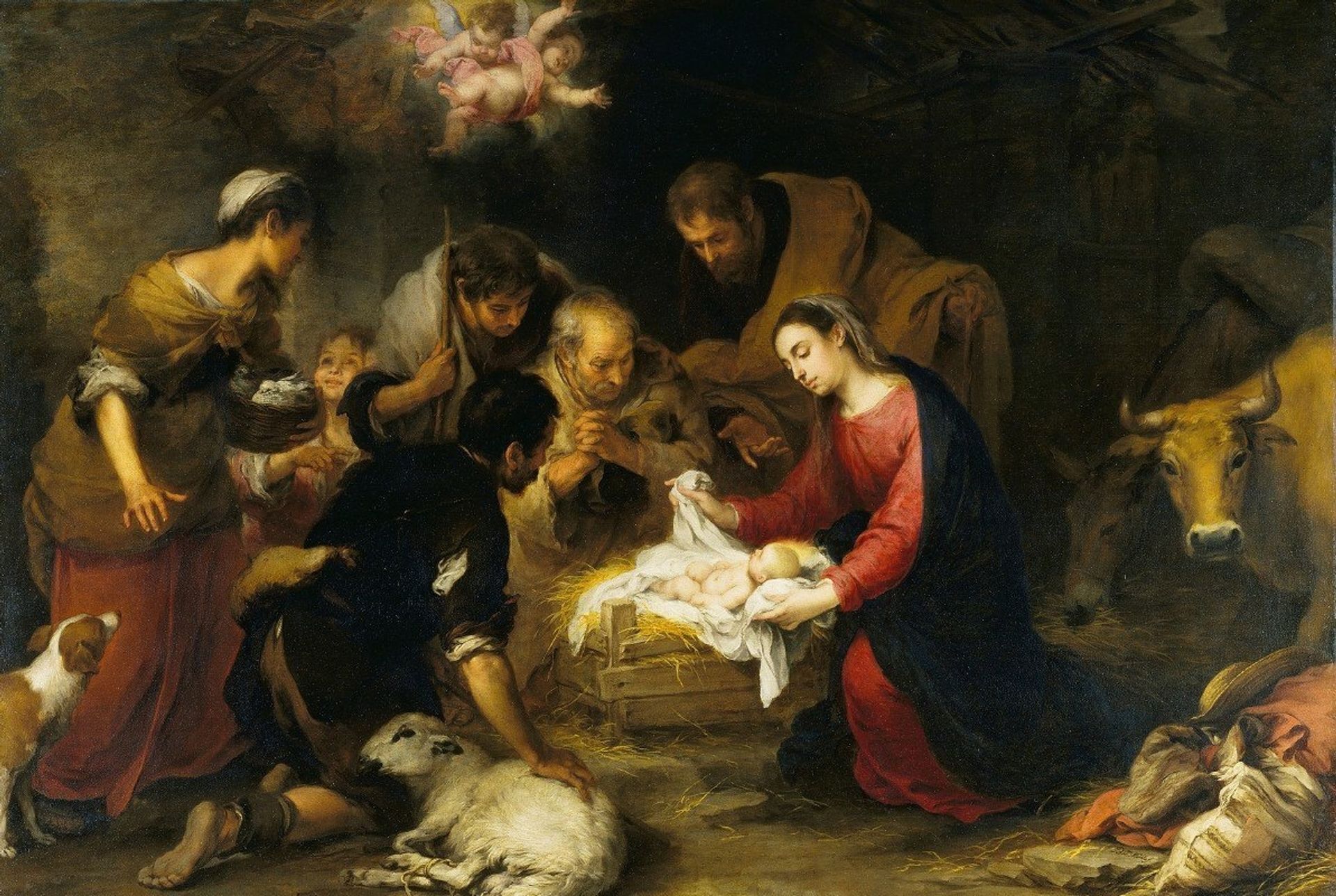 The Adoration of the Shepherds by Bartolomé Estebán Murillo
