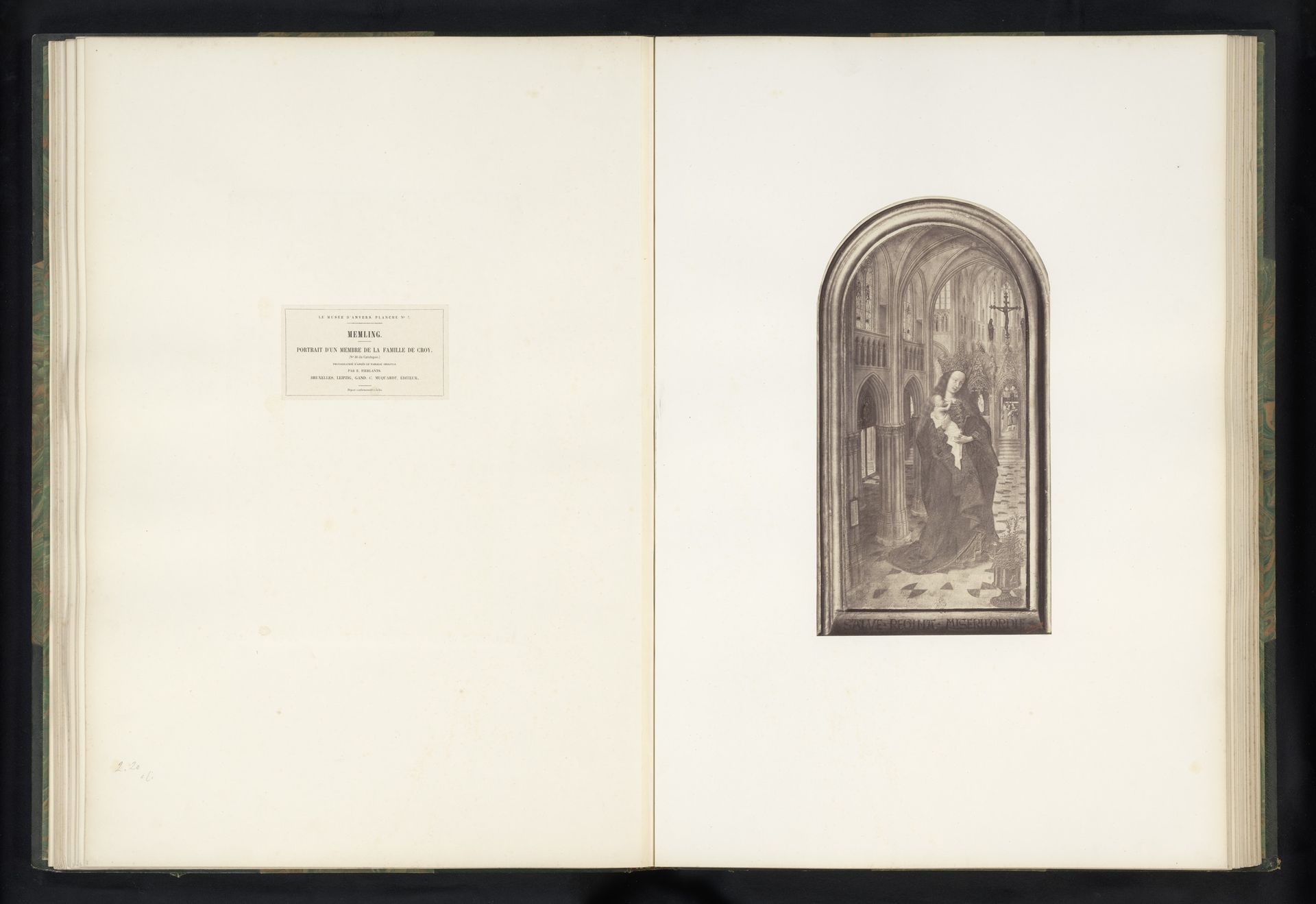 Fotoreproductie van Madonna in de kerk by Edmond Fierlants