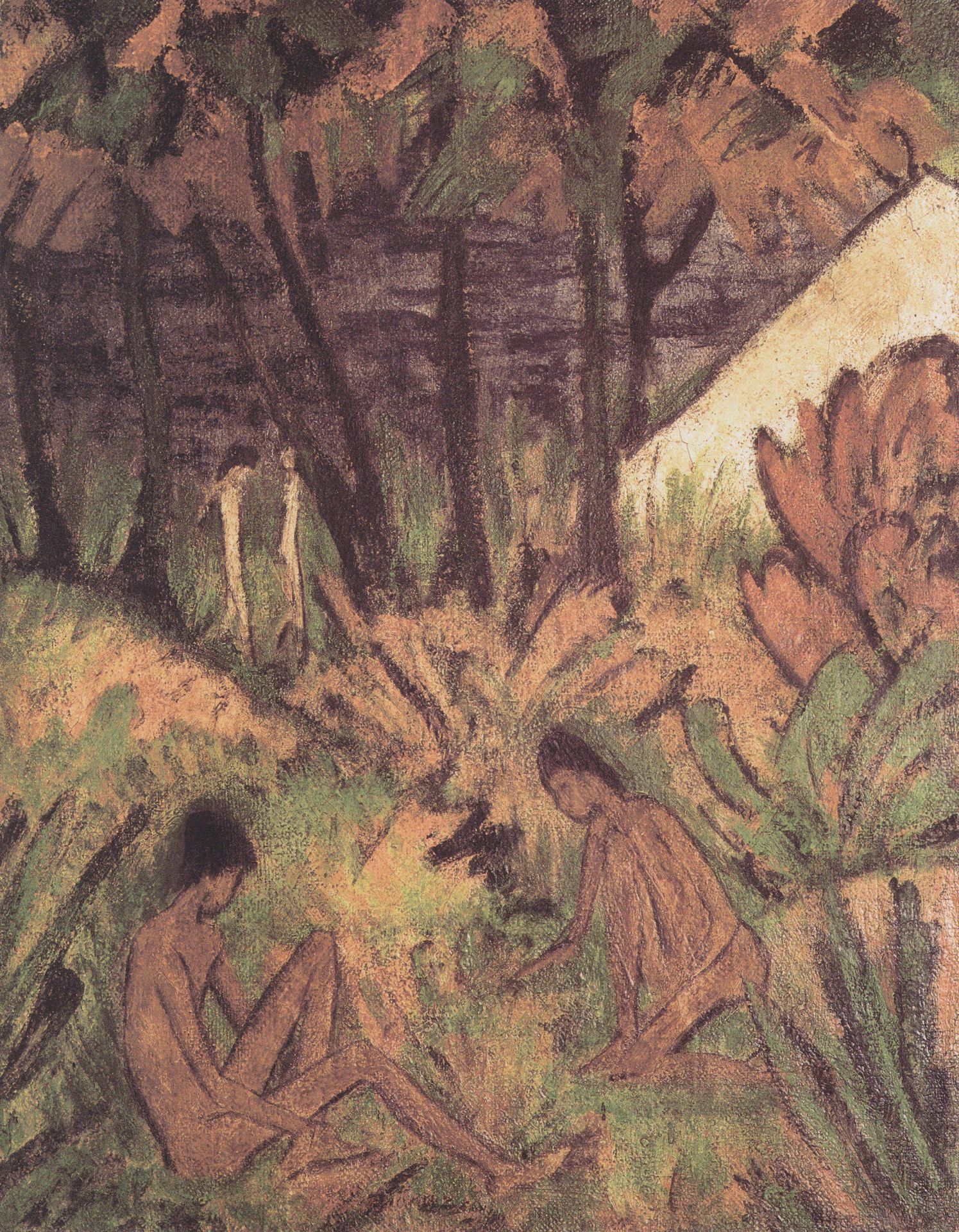 Badende Am Waldsee by Otto Mueller