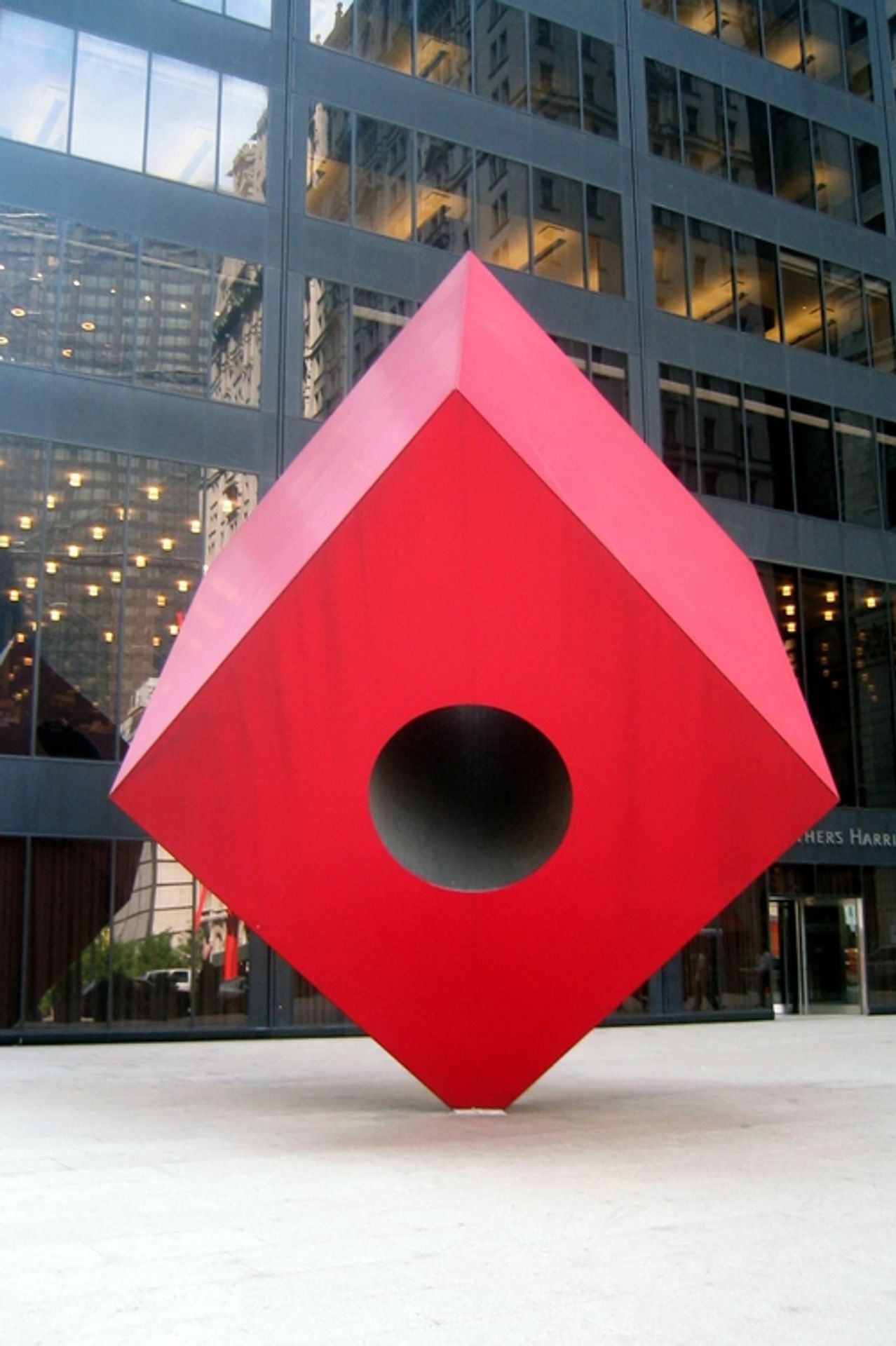 Red Cube by Noguchi Isamu