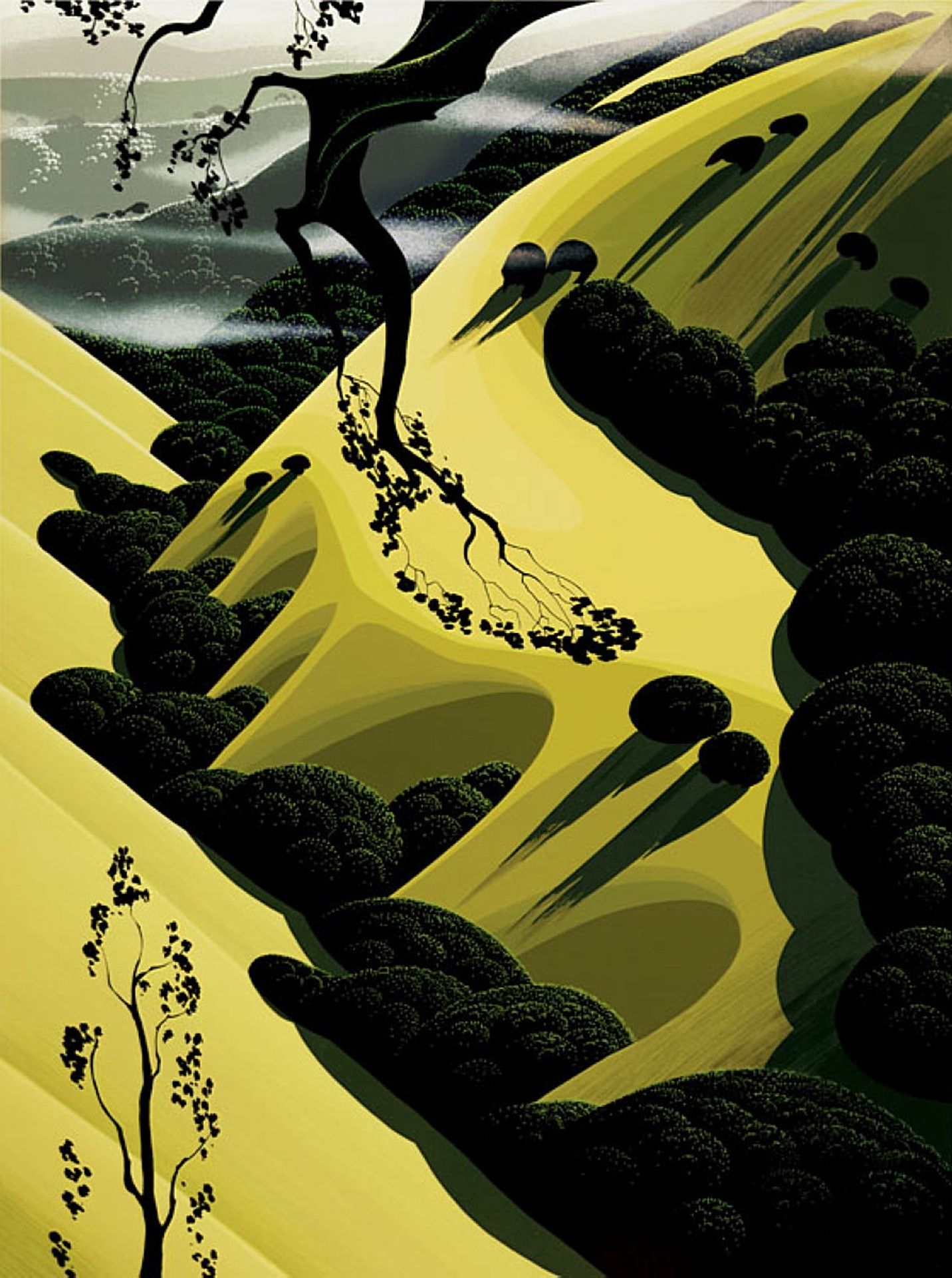 High Country Valley by Eyvind Earle