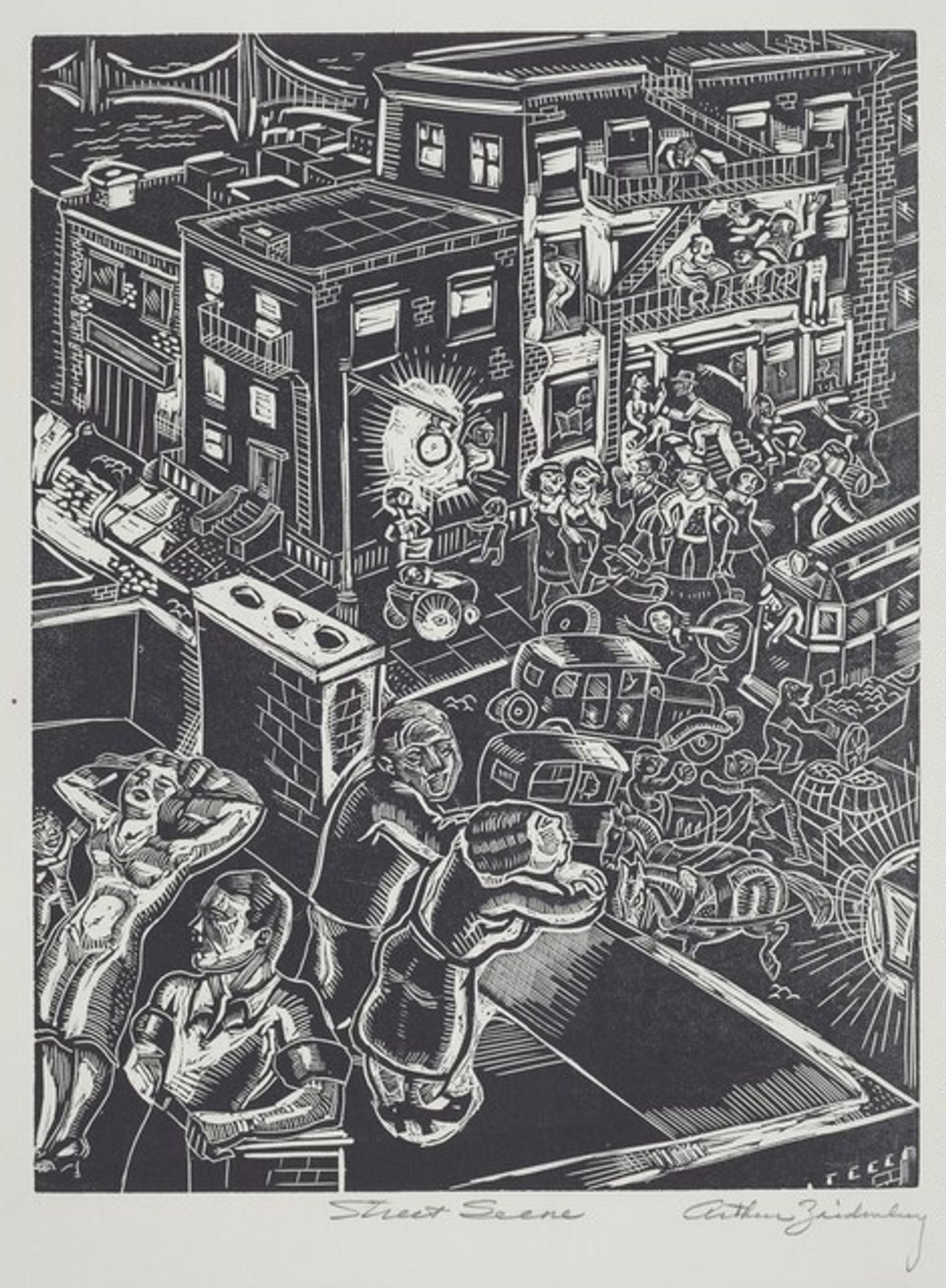 Street Scene by Arthur Zaidenberg