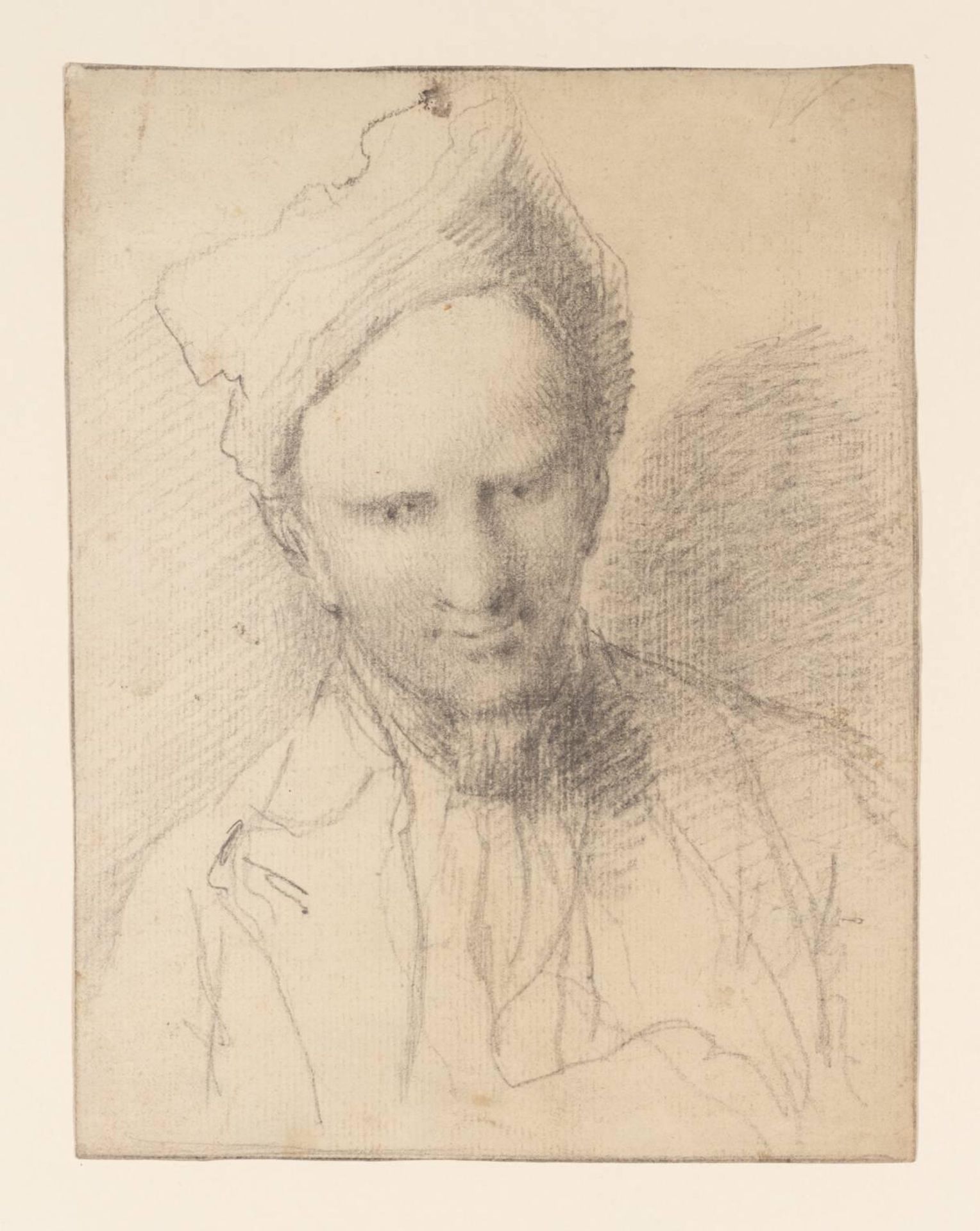 Head and Shoulders, a Man in a Fur Cap by Thomas Worlidge