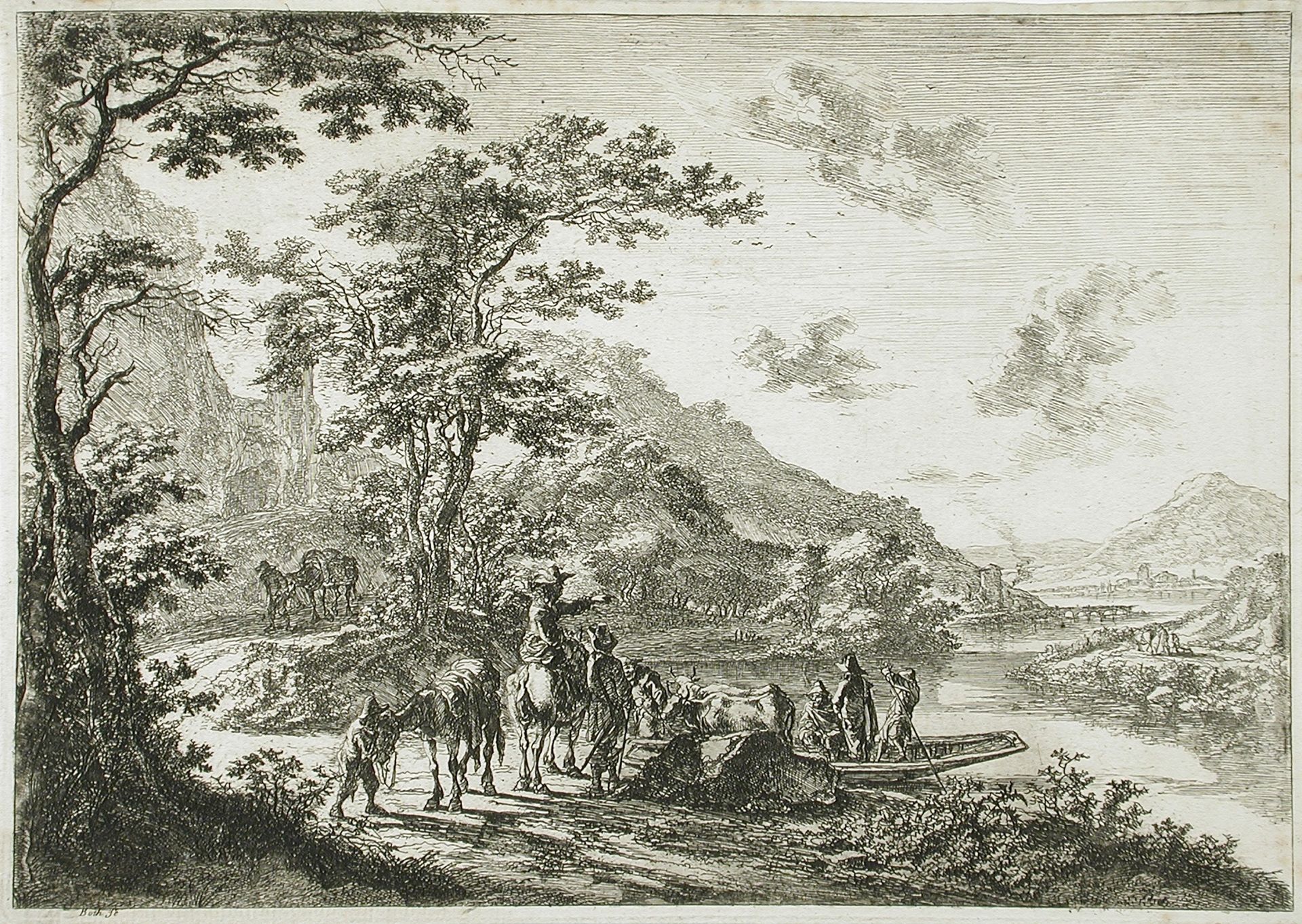 View of the Tiber in the Campagna by Jan Dirksz Both