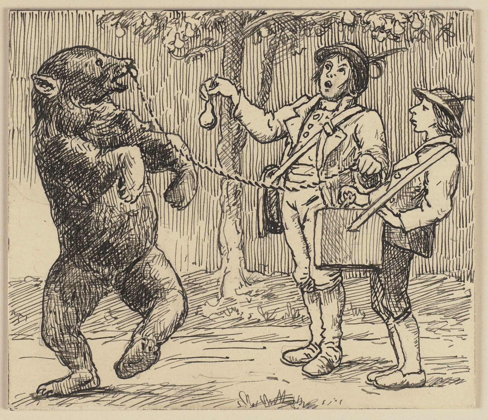 Drawing for the primer_ Bear by Hans Thoma
