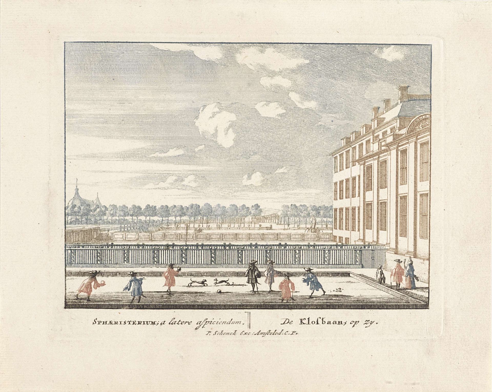 Klosbaan bij Paleis Het Loo by Jan van Call