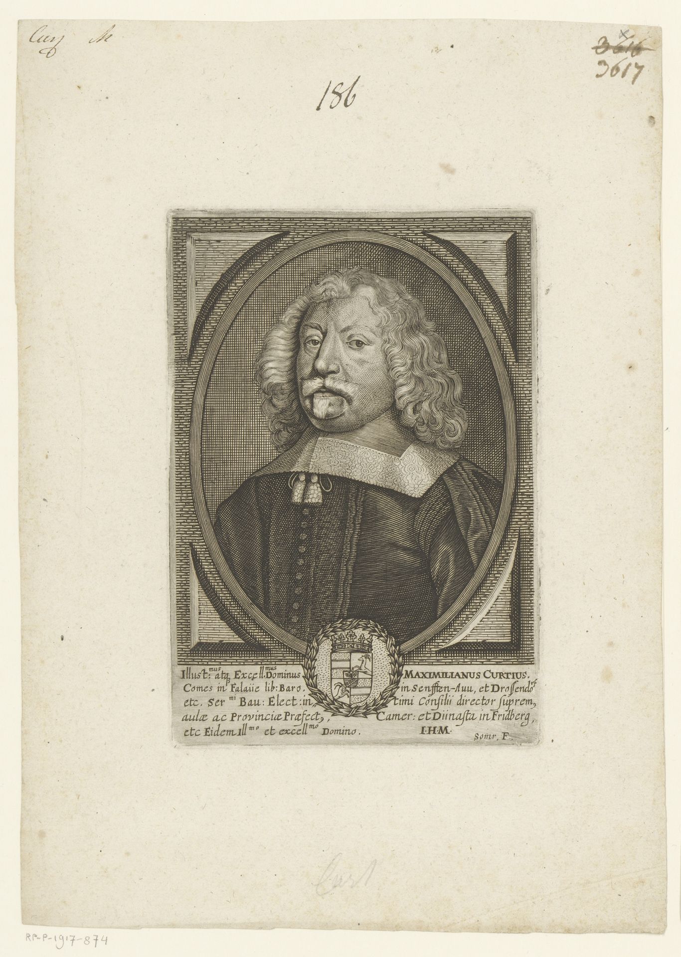 Portret van Maximilian Kurtz von Senftenau by Matthias van Sommer