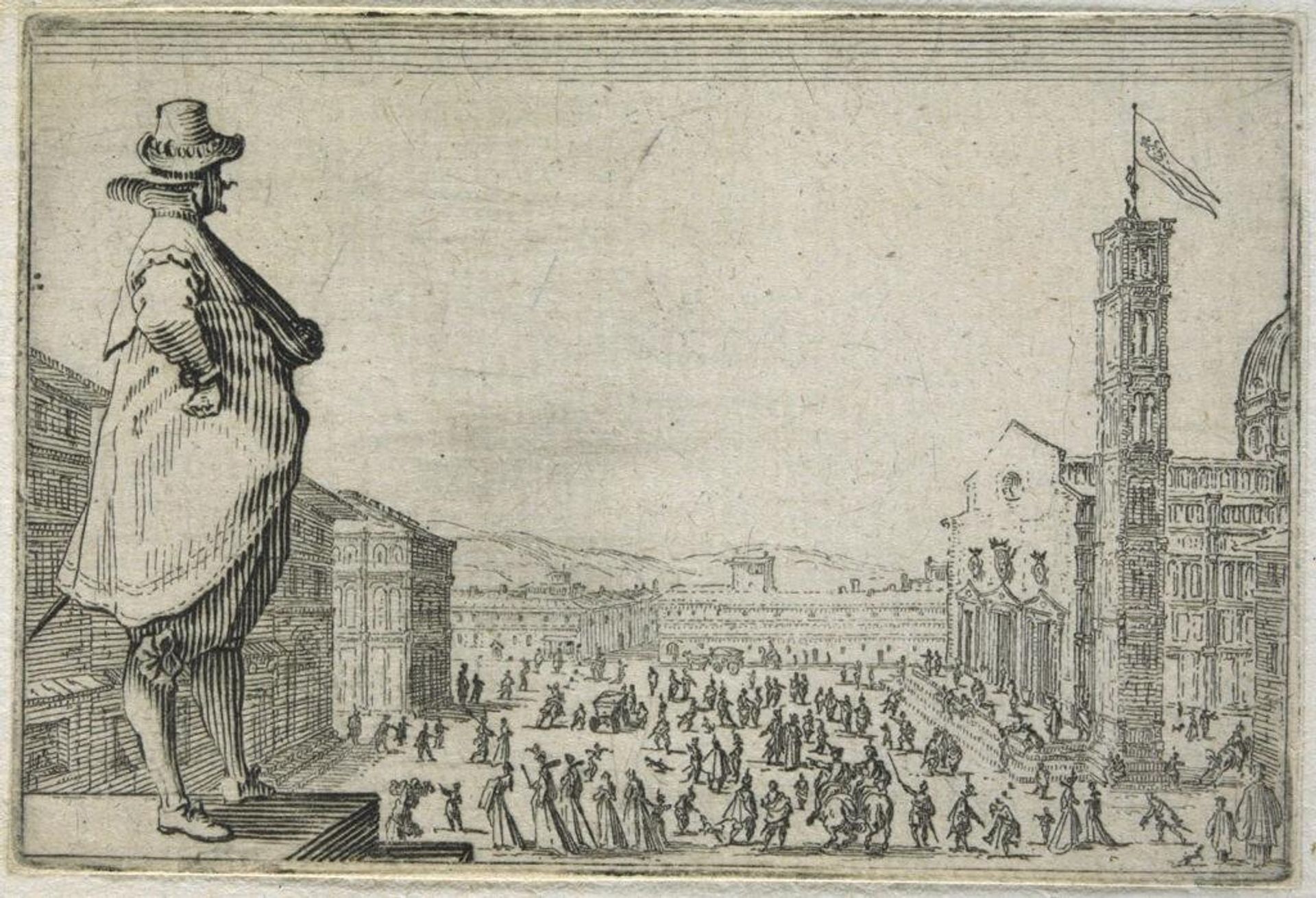 Piazza del Duomo, Florence by Jacques Callot