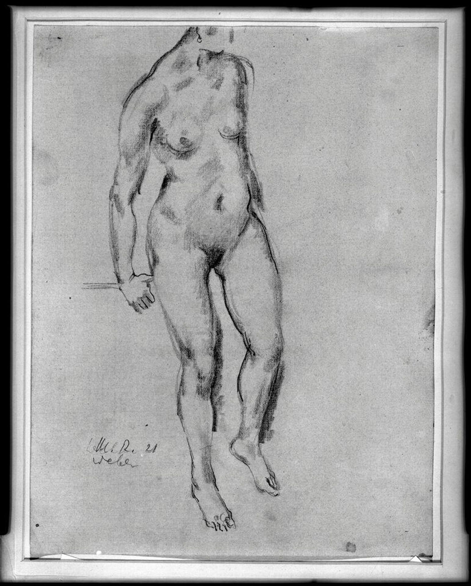 Nude Female Torso by Max Weber