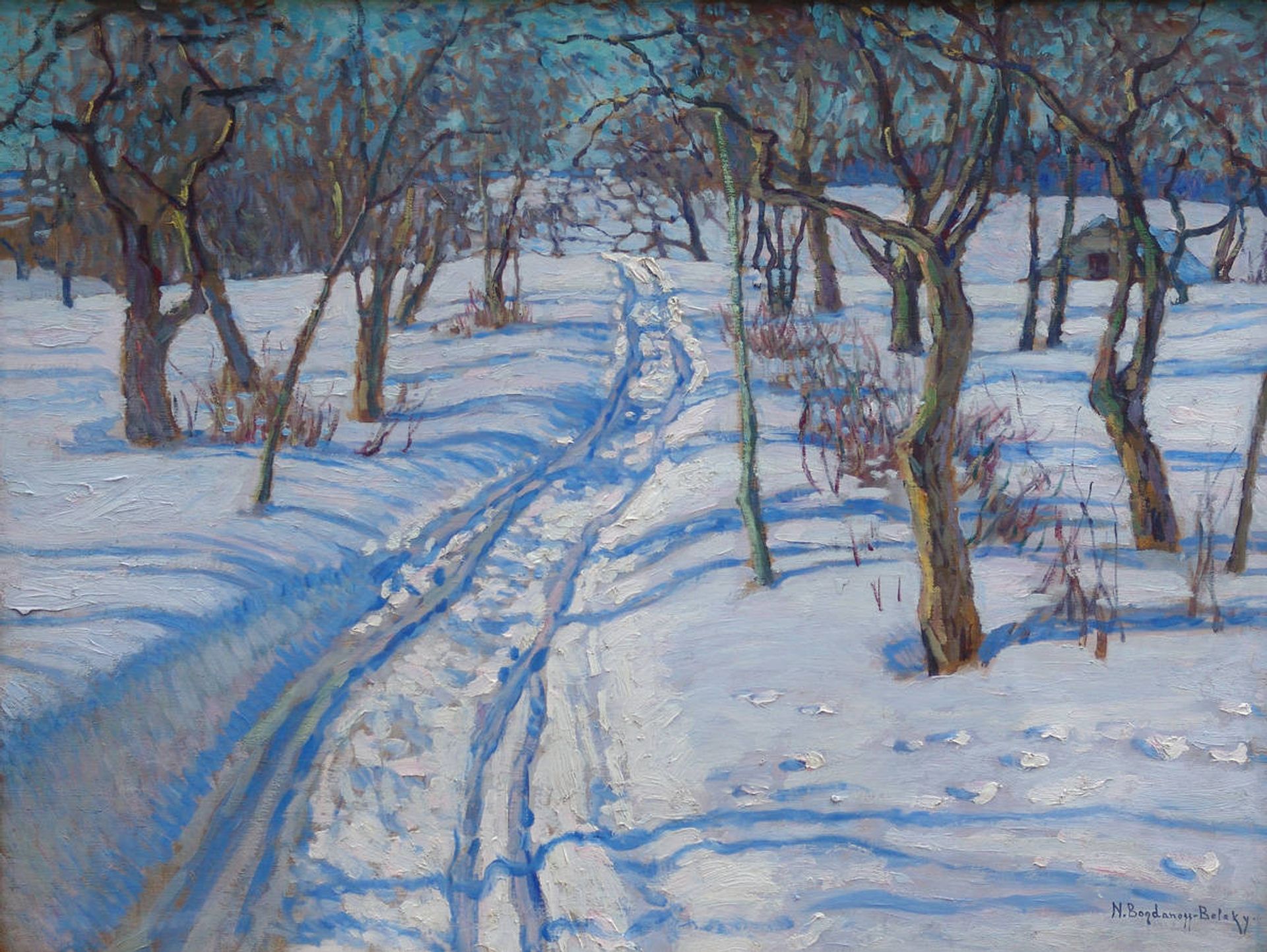 Road in a Winter Garden by Nikolay Bogdanov-Belsky