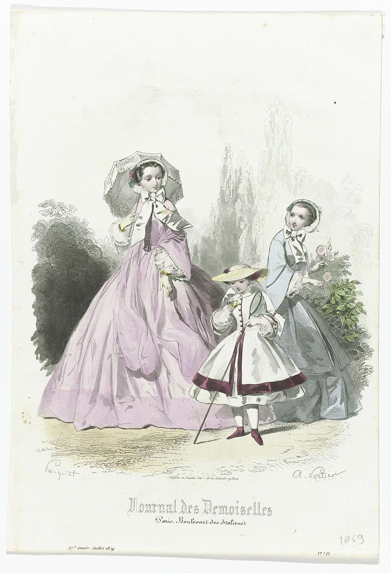 Journal des Demoiselles, juillet 1859, 27e année No. 7 by A. Portier