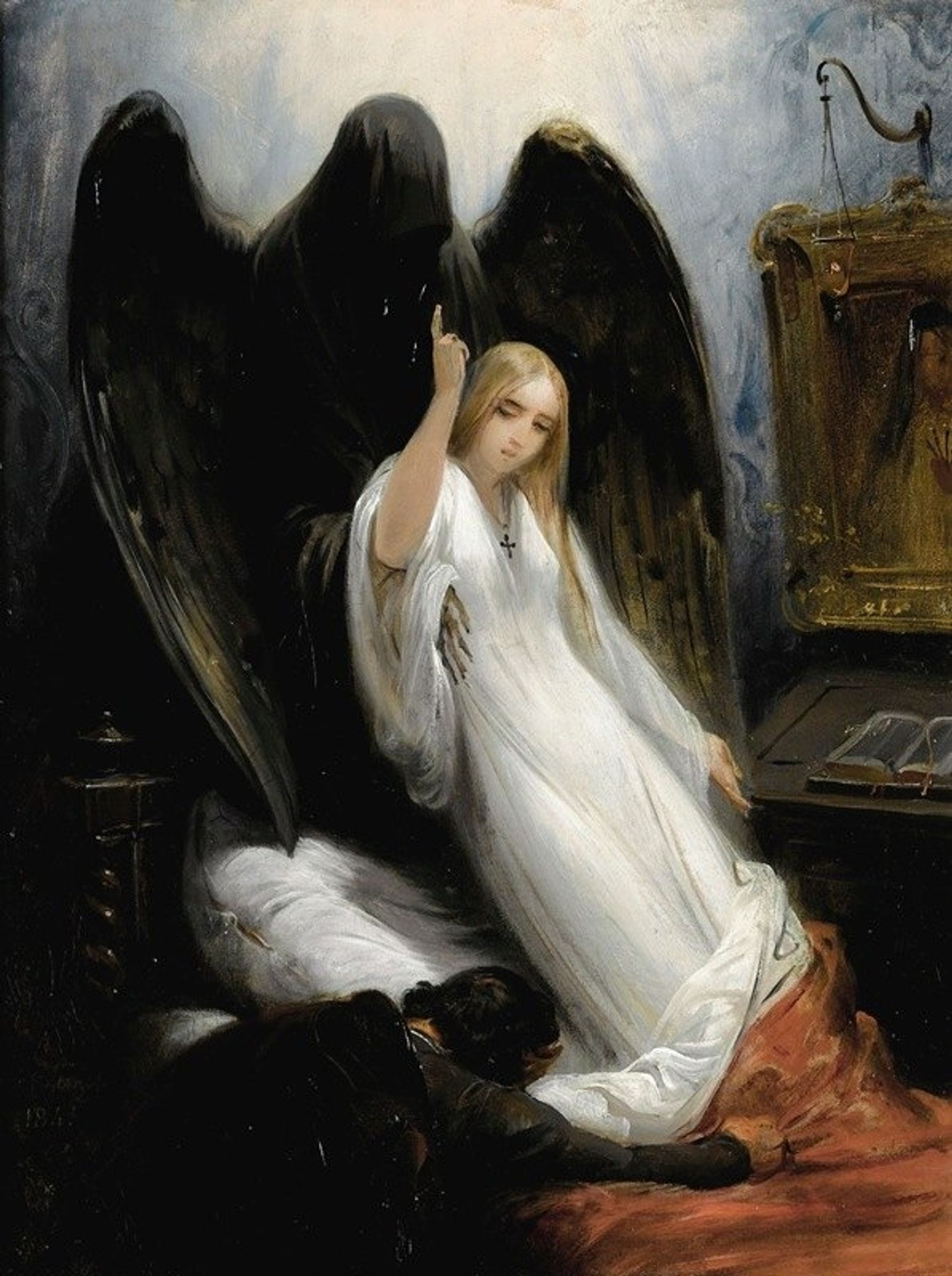 Death And The Maiden by Horace Vernet