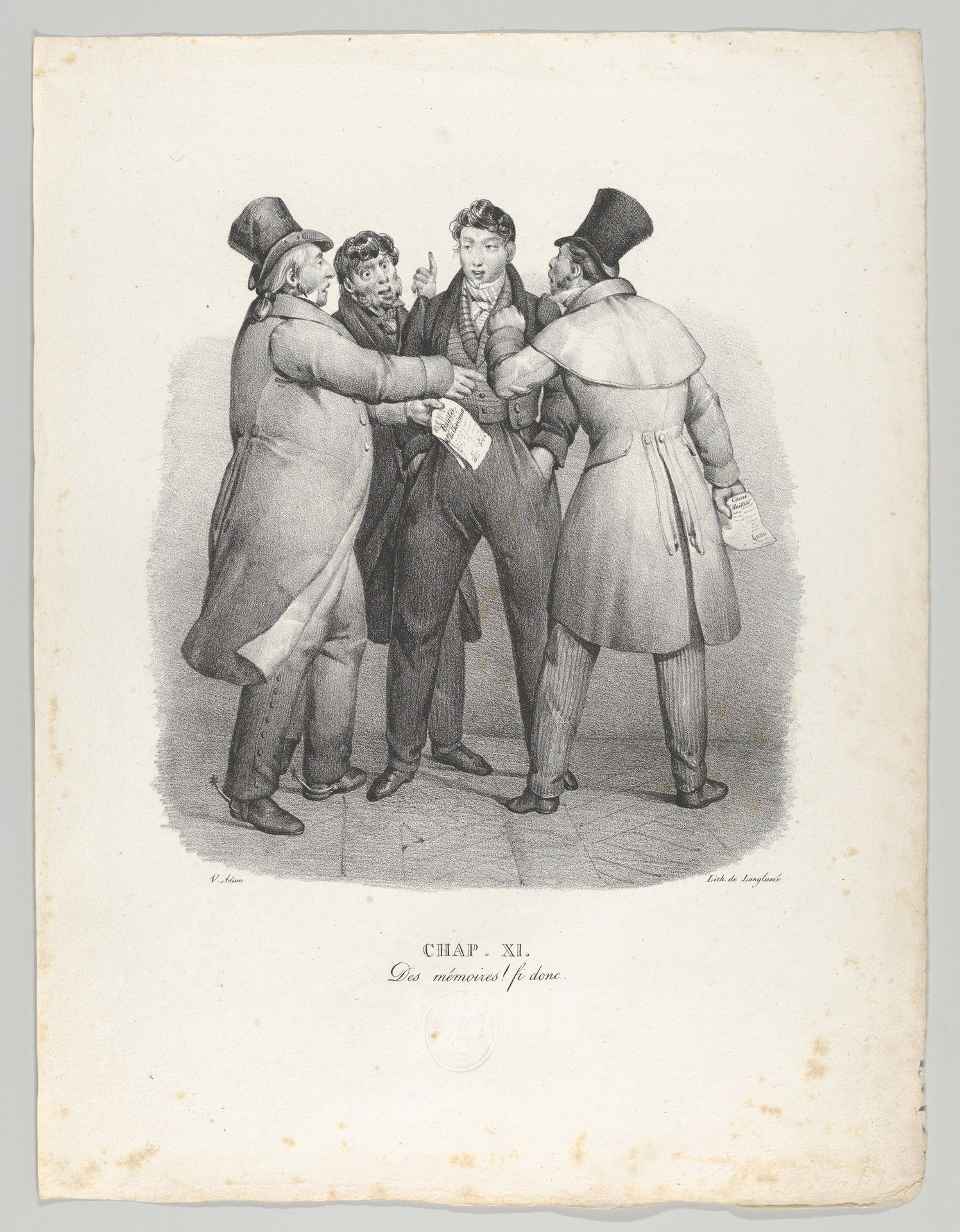Chap. XI: Des Memoires! fi donc (IOUs, fie!) by Victor Adam