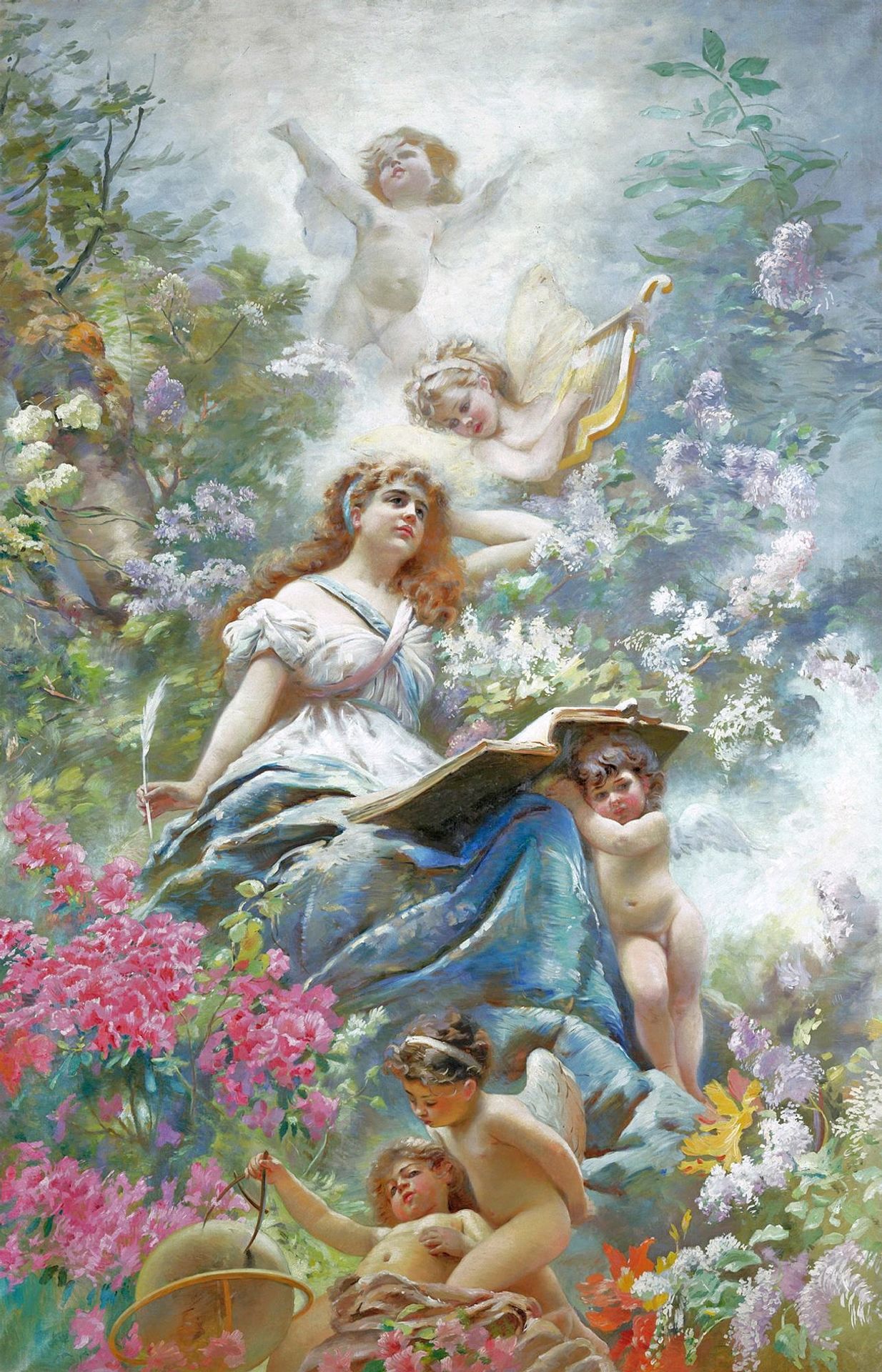 The Muse of Poesie by Konstantin Egorovich Makovsky