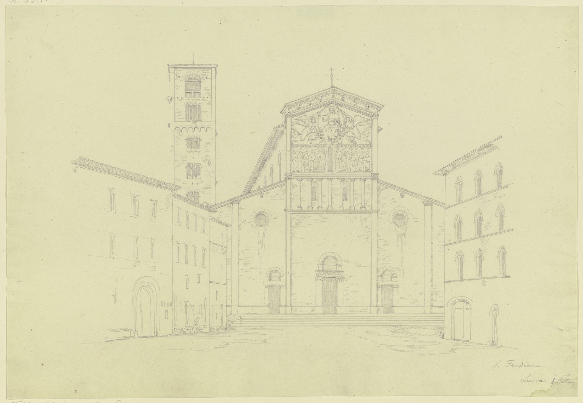 St Frediano in Lucca by Friedrich Maximilian Hessemer