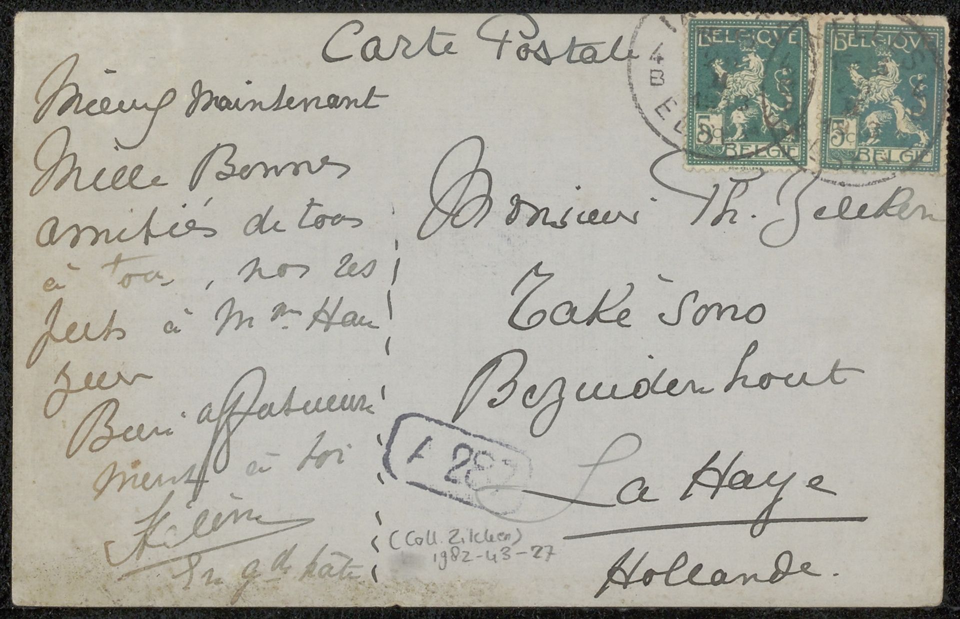 Brief aan Philip Zilcken by Hélène van Goethem