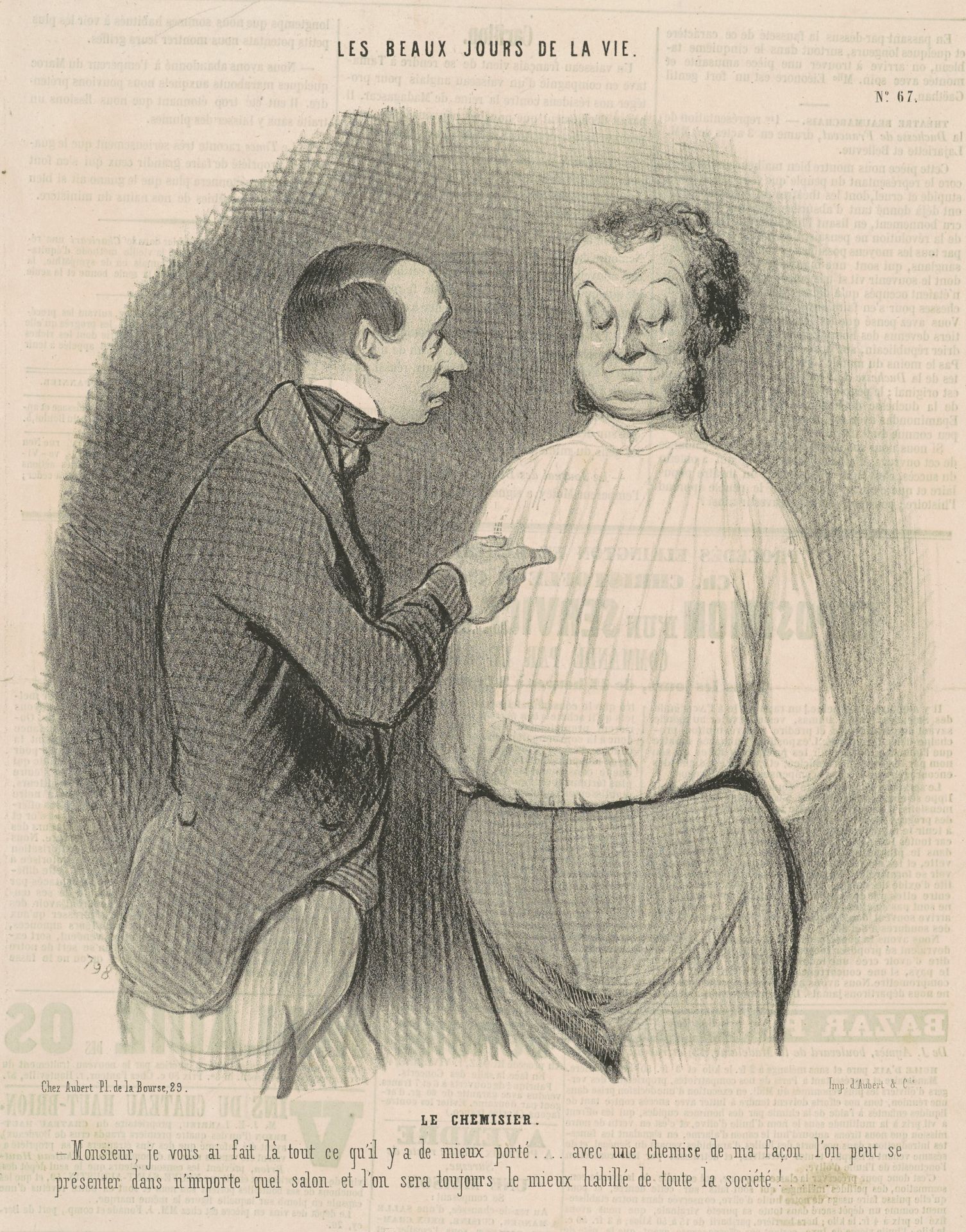 Le chemisier by Honoré Daumier