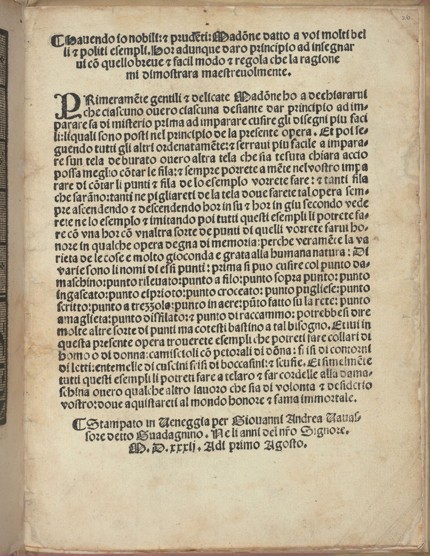 Esemplario di Lauori..., page 14 (verso) by Giovanni Andrea Vavassore