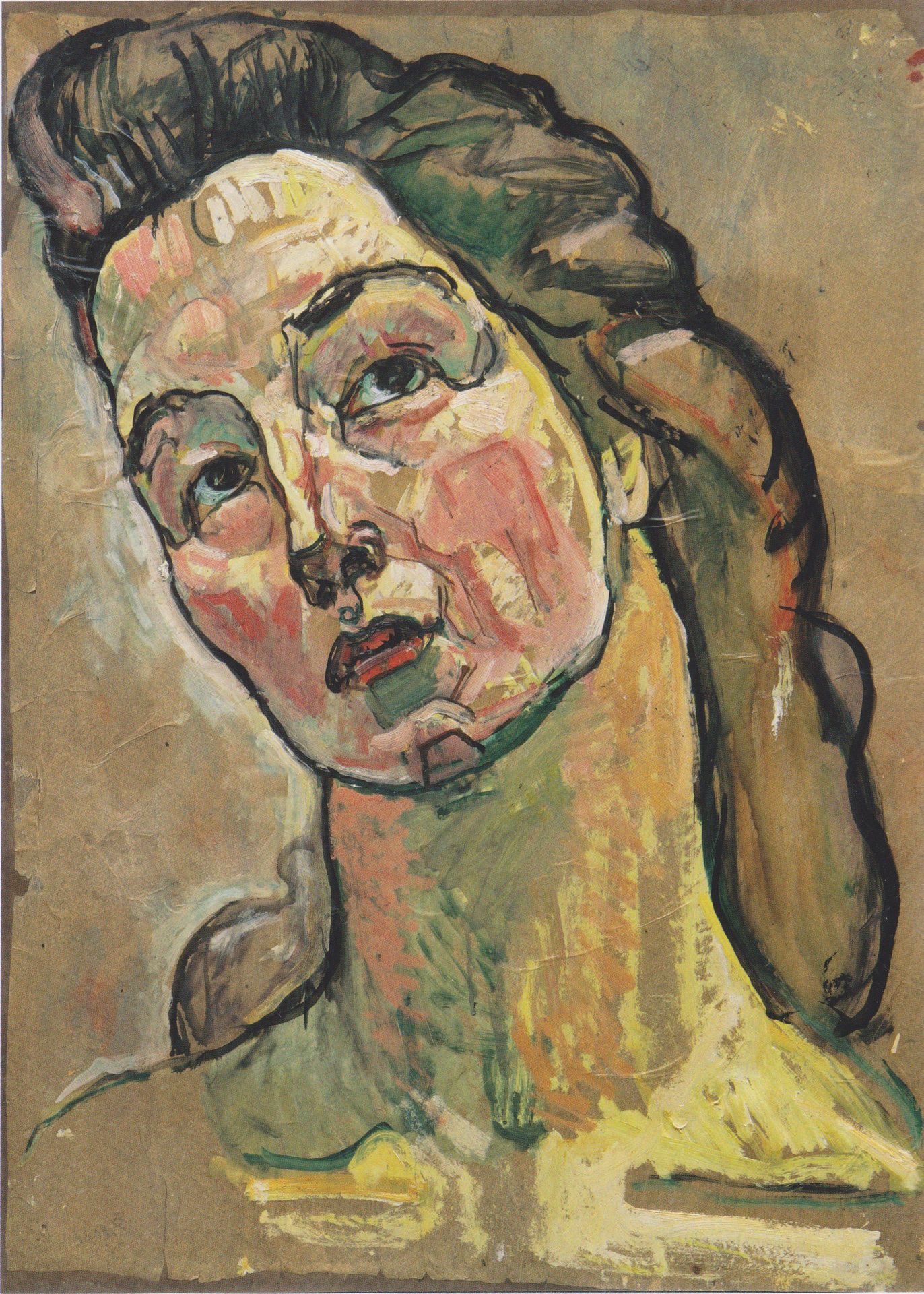 Portrait study to "Look into the infinity" by Ferdinand Hodler