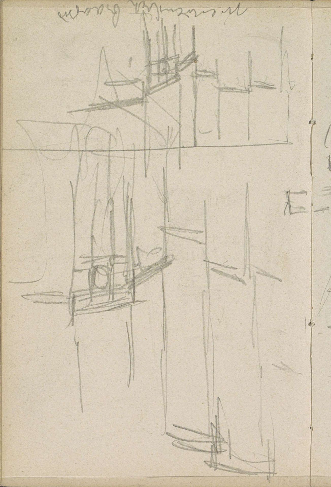 Gebouwen aan de Nieuwendijk te Amsterdam by George Hendrik Breitner