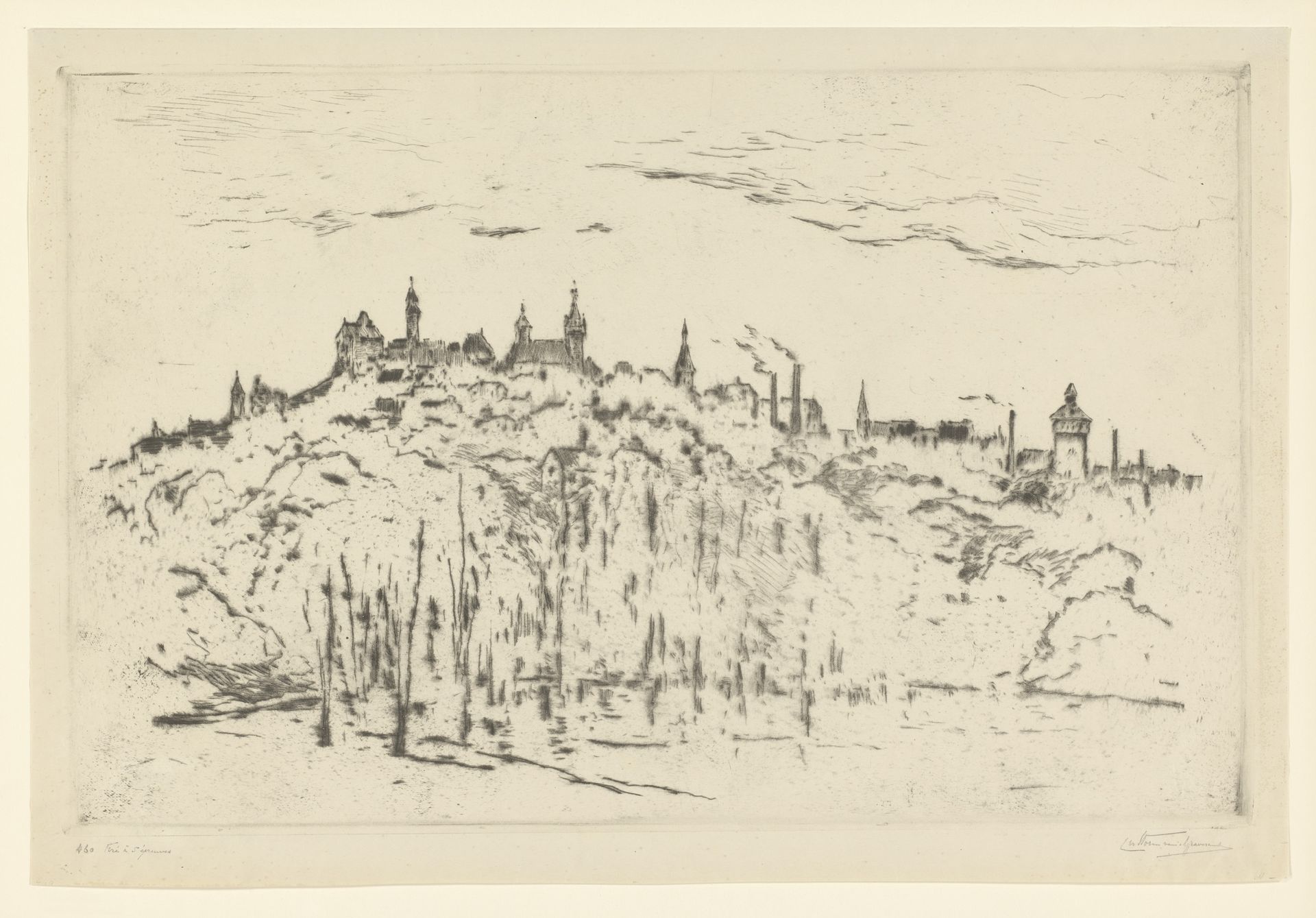 Gezicht op Neurenberg by Carel Nicolaas Storm van 's-Gravesande