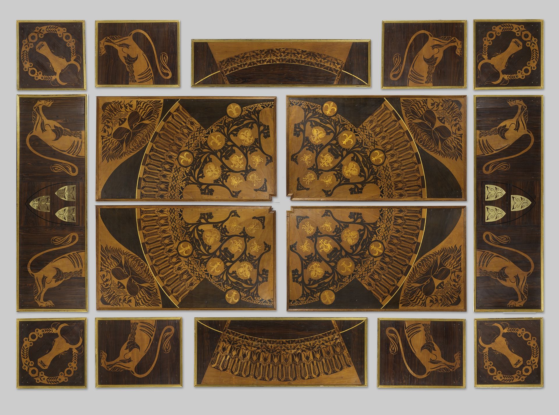 Plafond, afkomstig uit het huis van Dentz van Schaick by Carel Adolph Lion Cachet