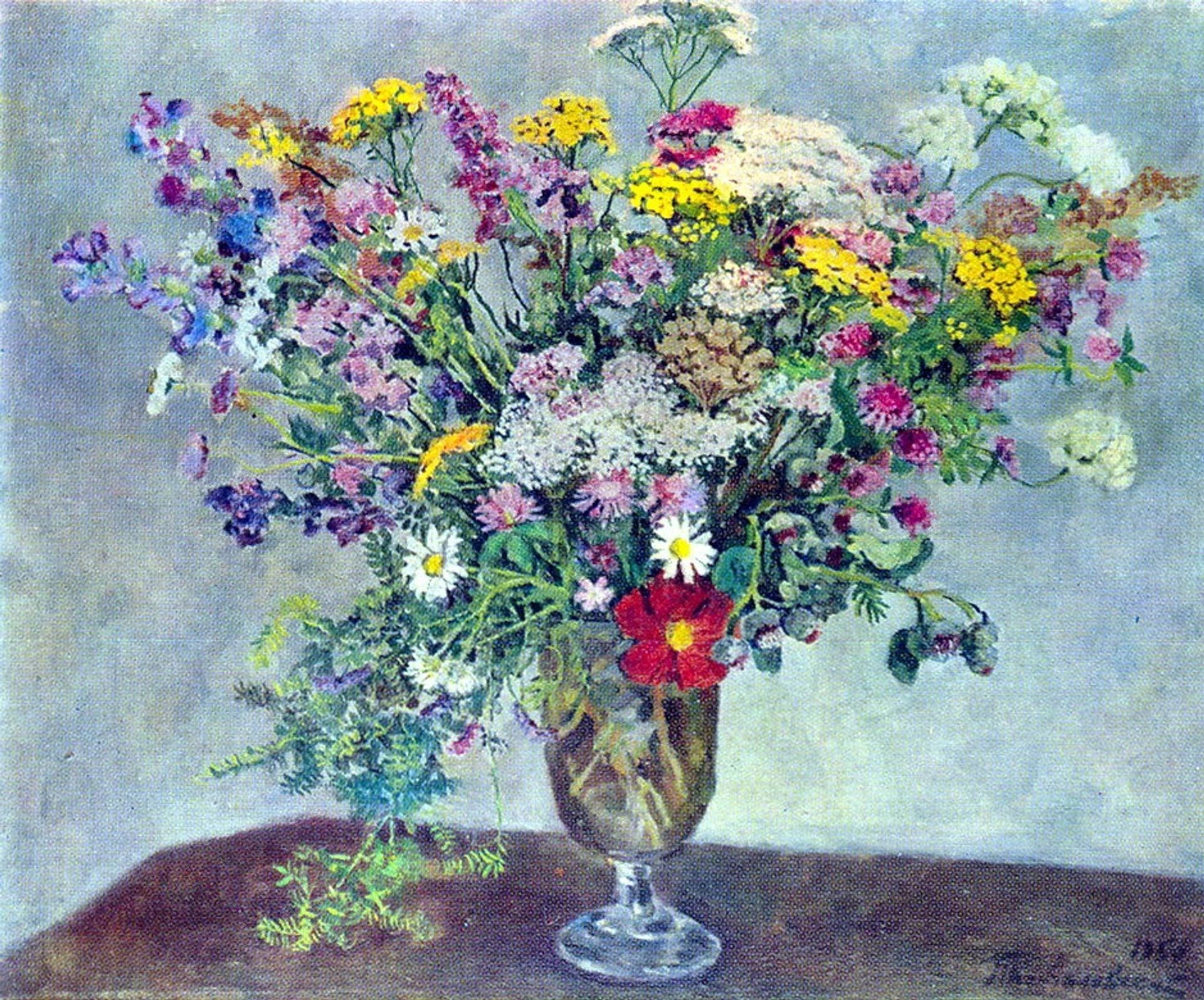 Still Life. Wildflowers. by Pyotr Konchalovsky