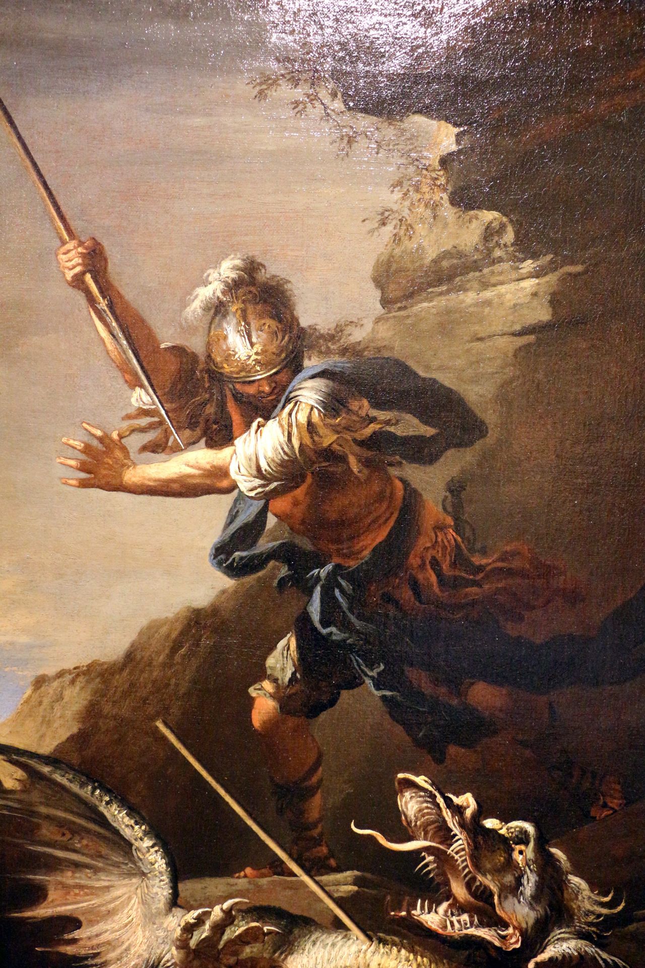 san giorgio e il drago by Salvator Rosa